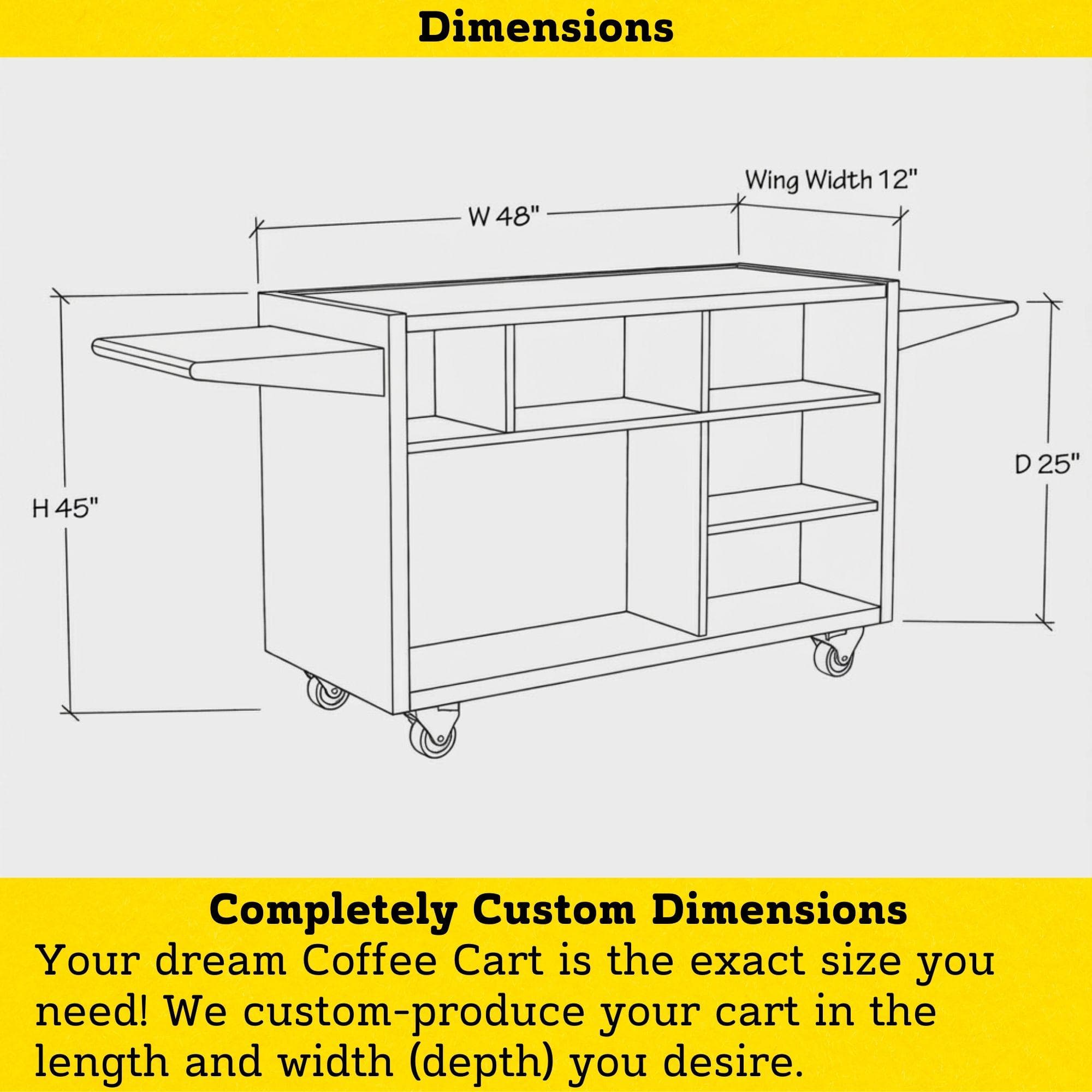 Mobile Coffee Cart DIY Plans | Collapsible Barista Station (PDF Download) 7