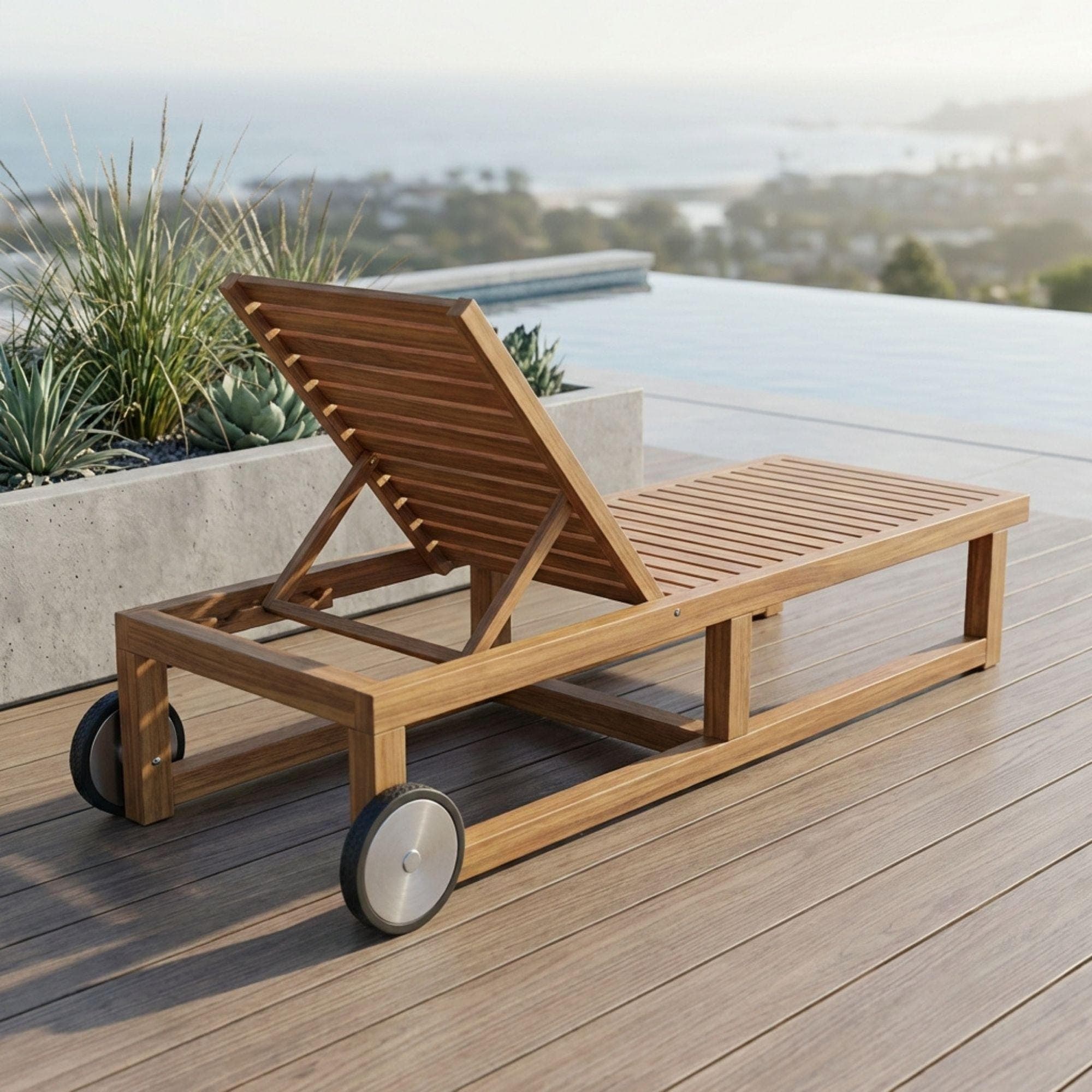 DIY Outdoor Chaise Lounge Plans, Adjustable Wood Lounger Blueprint (PDF Download) 3