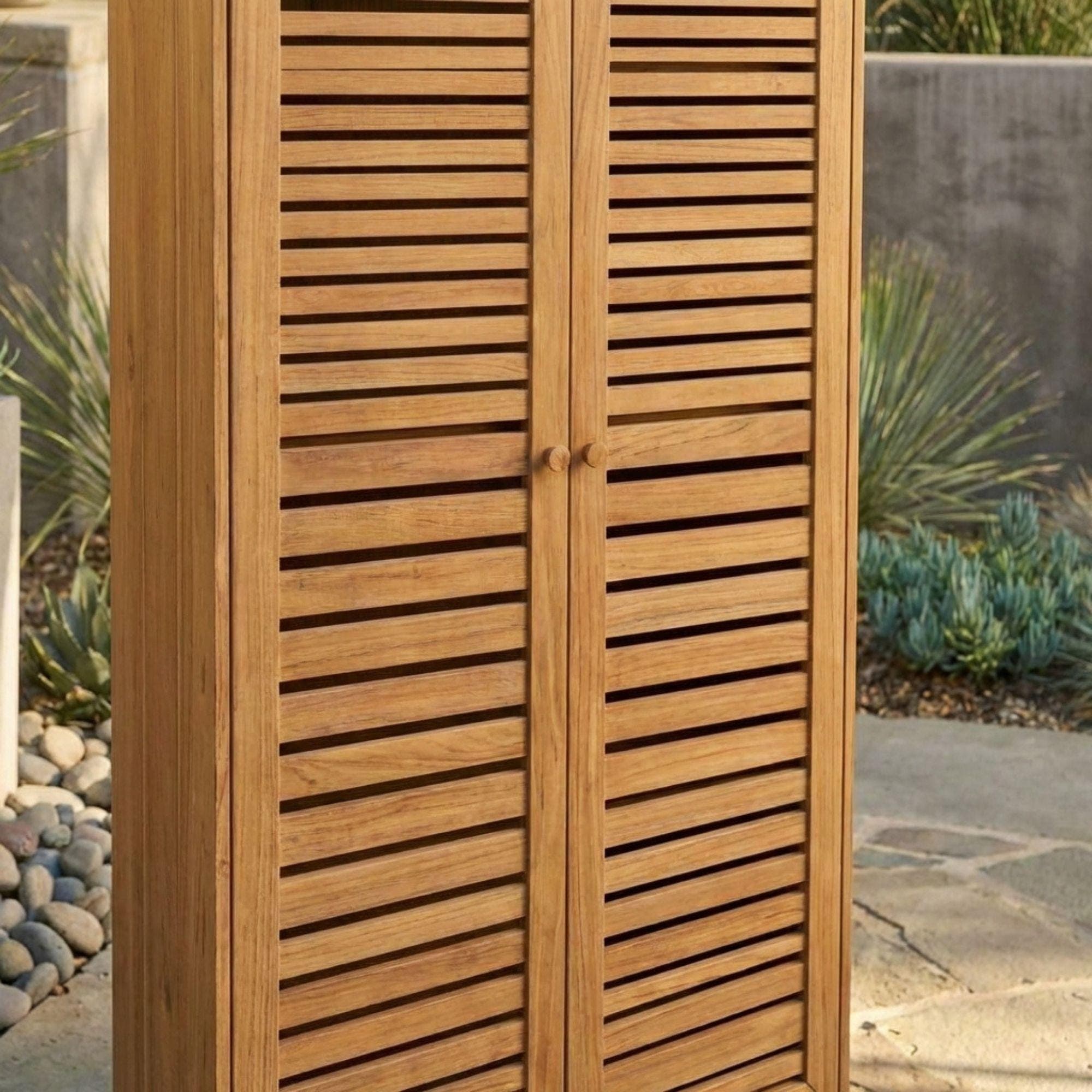 DIY Outdoor Storage Cabinet Plans | Tall Outdoor Shed Blueprint | Garden Tool Closet PDF 5