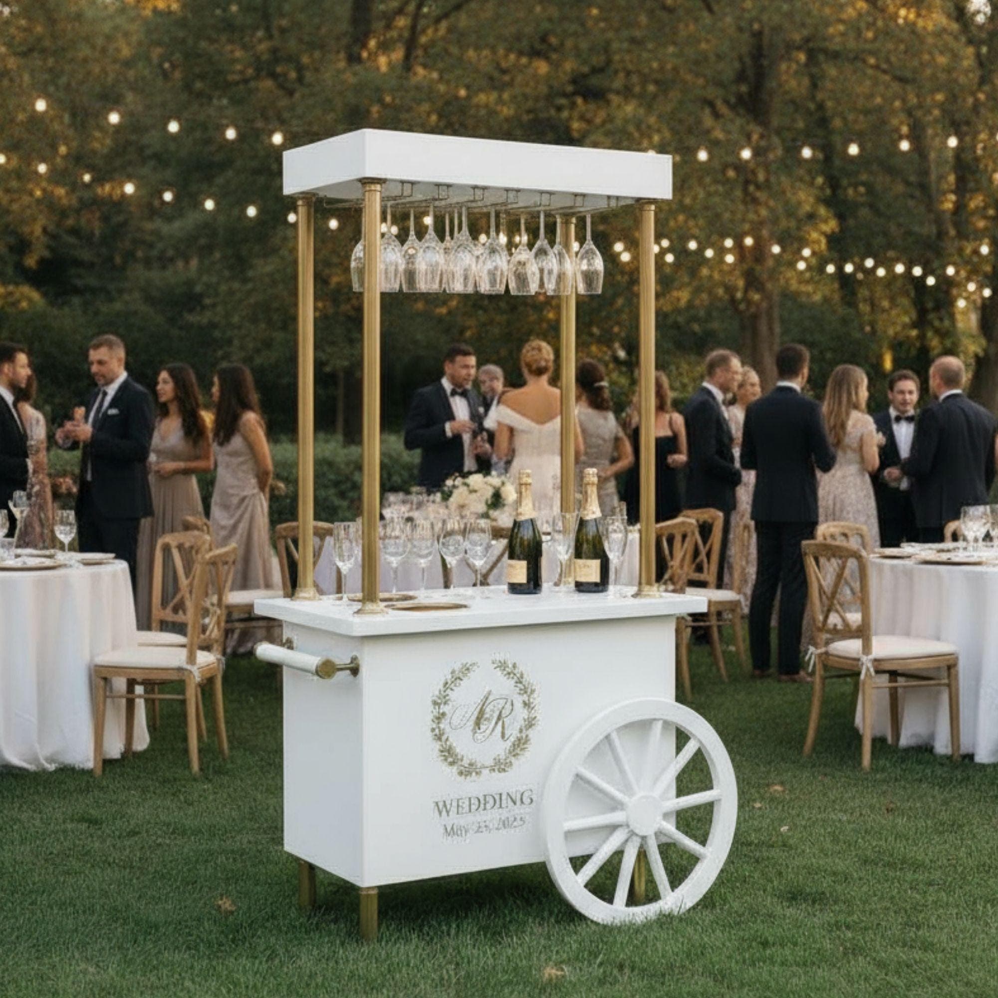 Champagne Cart Blueprint | DIY Mobile Bar, Wedding Event Cart (Custom Build)