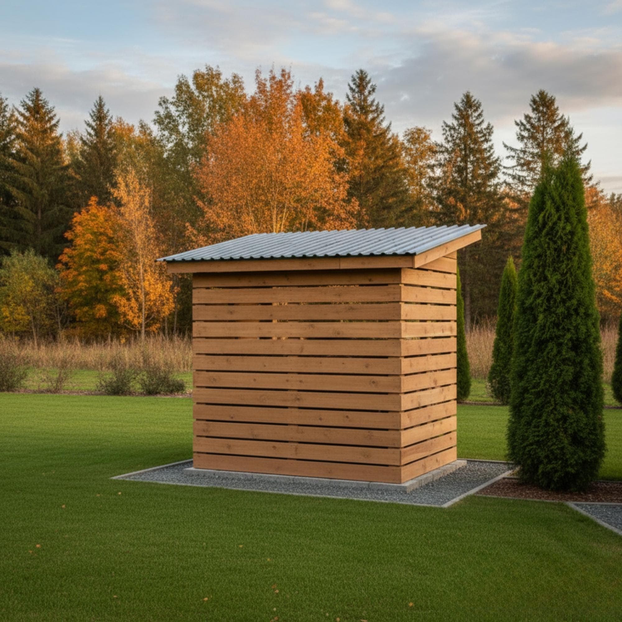 6x8 Firewood Shed Plans: DIY Wood Storage with Sloped Roof (PDF Download) 3