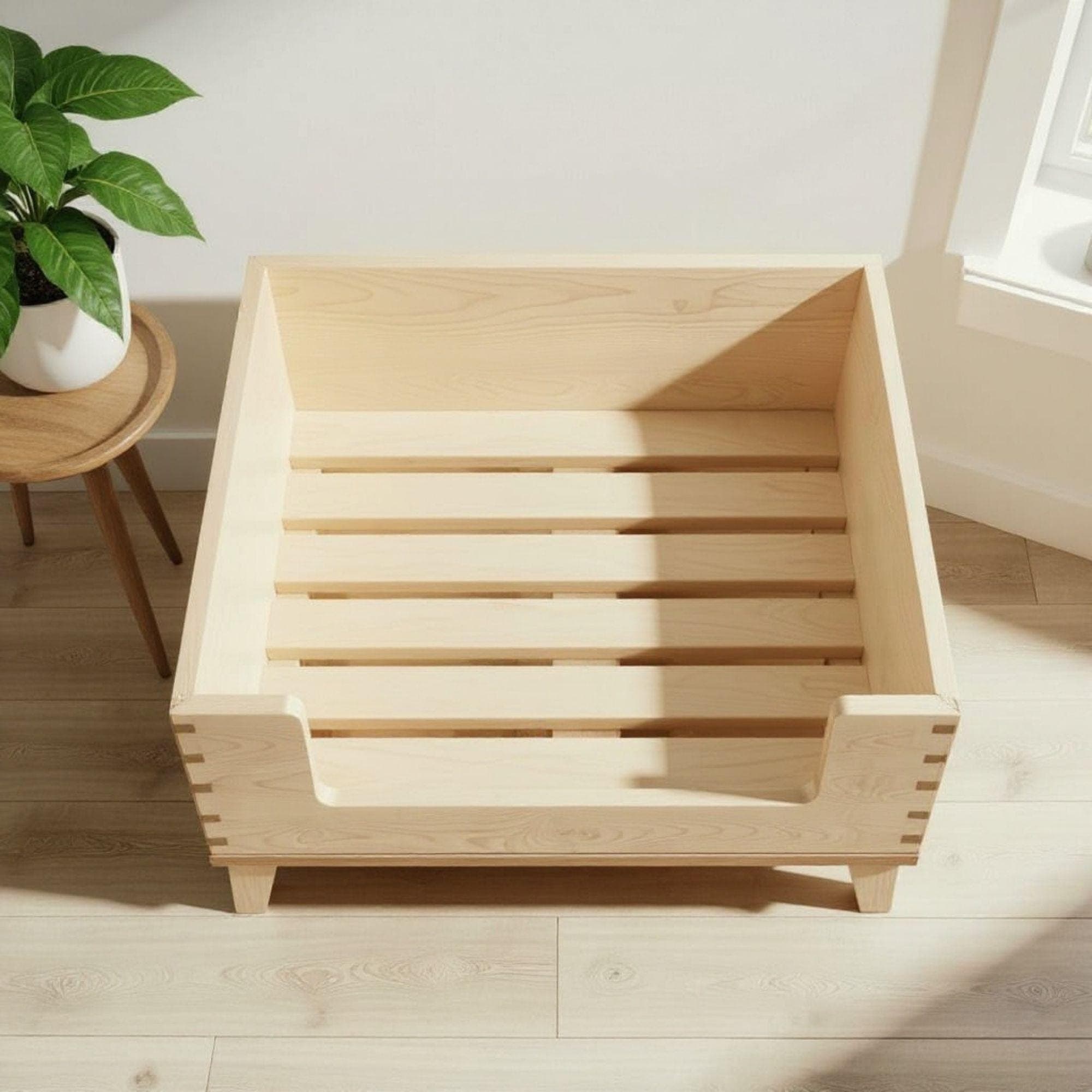 Wood Pet Bed | DIY Dog Bed With Legs Plan | DIY Raised Dog Bed Furniture | Build a Custom Wooden Pet Bed | Elevated Dog Bed for Large Dogs 7