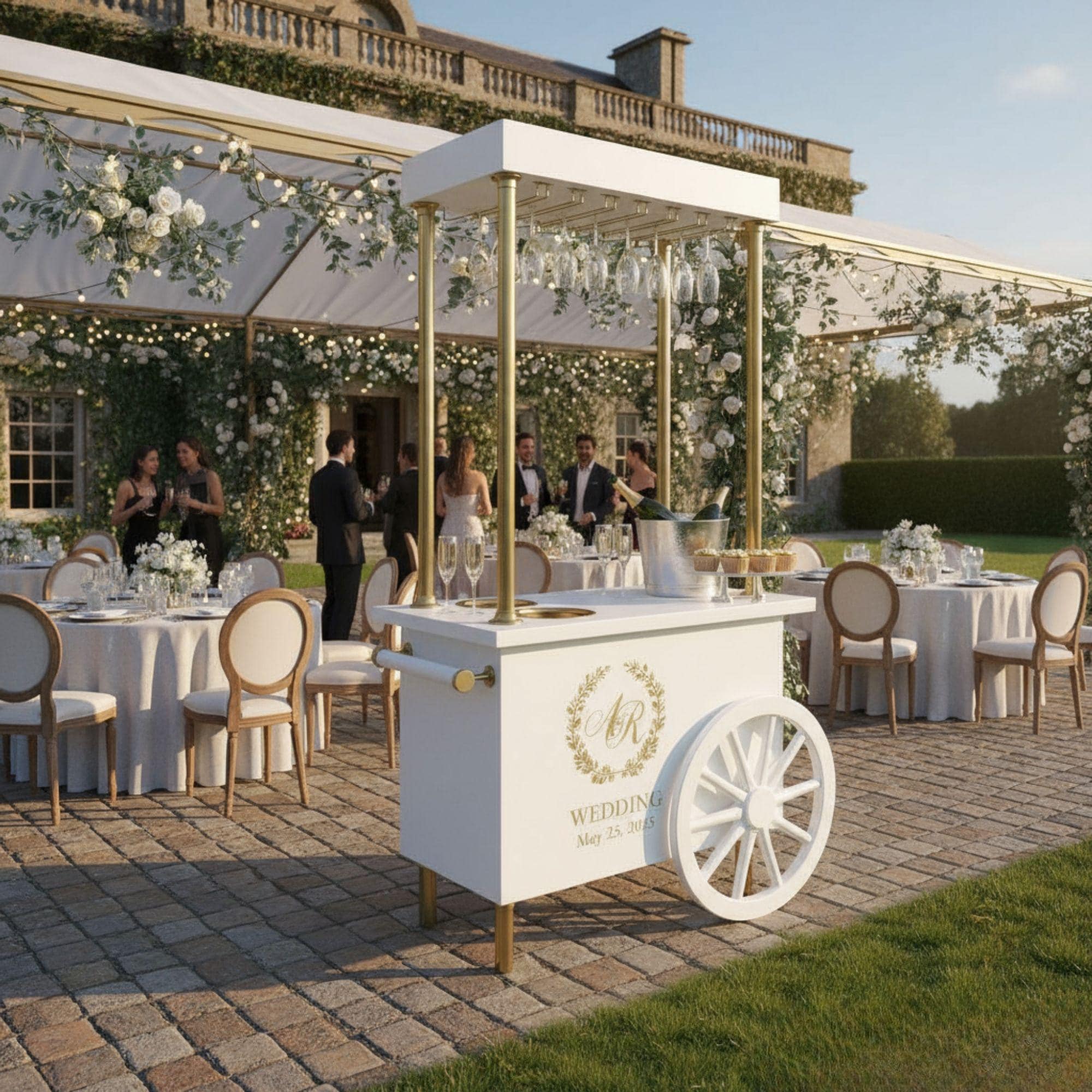 Champagne Cart Blueprint | DIY Mobile Bar, Wedding Event Cart (Custom Build) 3