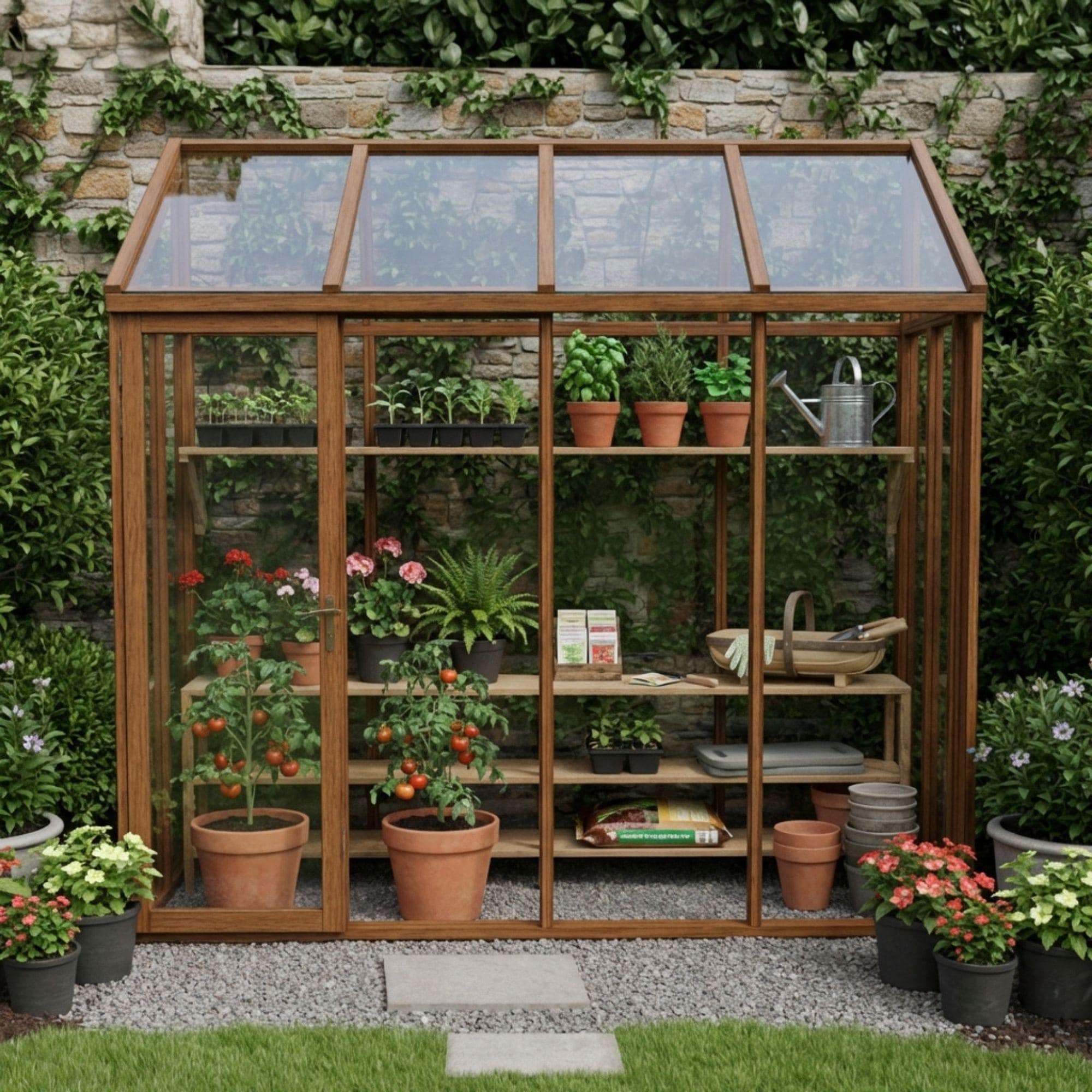 Wooden Mini Greenhouse Build Plans, Balcony Garden Cold Frame (Digital Download) 4