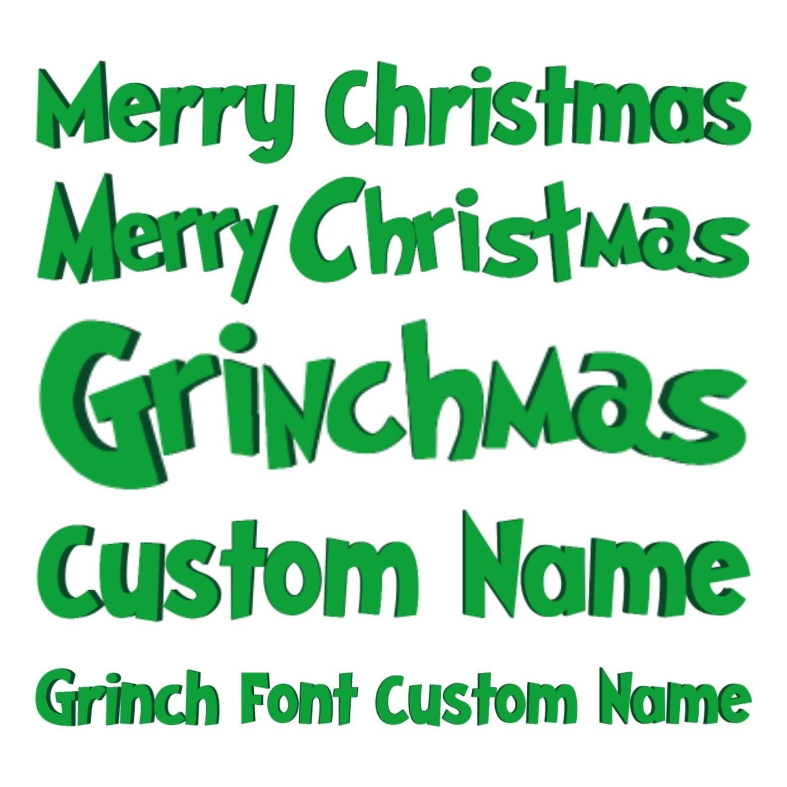 The Ultimate Custom Grinch Christmas Font SVG Bundle  | Holiday Doodle Alphabet & Lettering Kit (SVG, Dxf, Eps, Png) 1