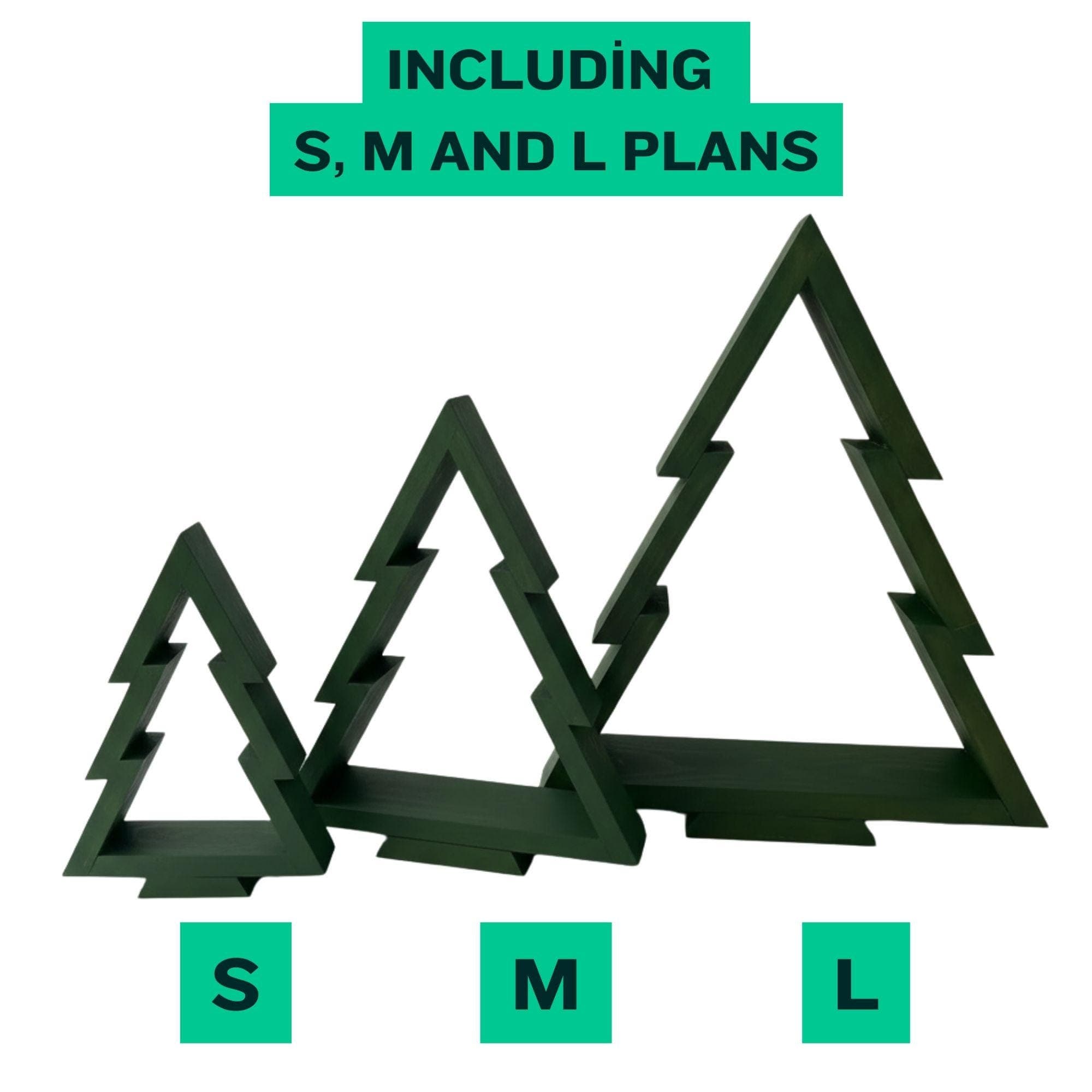 Wooden Christmas Tree Shelf Plans: Easy DIY Build (PDF Pattern) 6