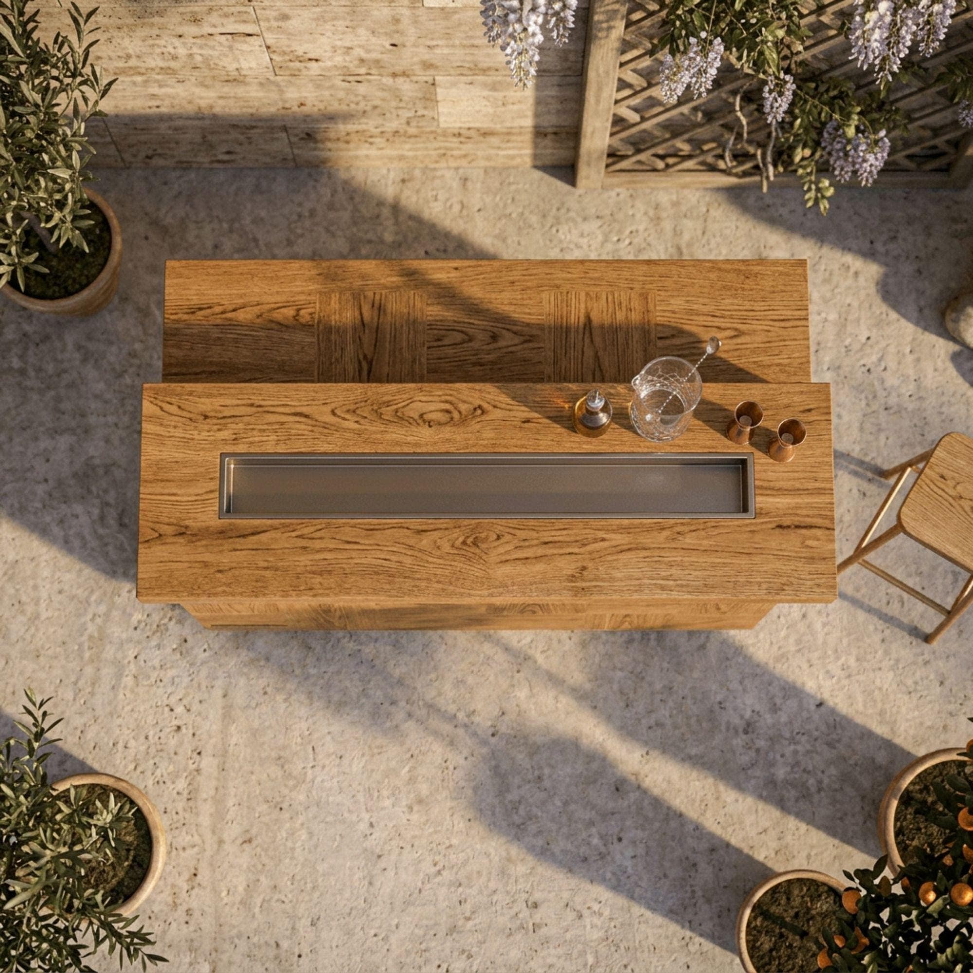 DIY Outdoor Bar Plans | Two Tier Home Bar Blueprint | Wooden Patio Bar Design PDF 5