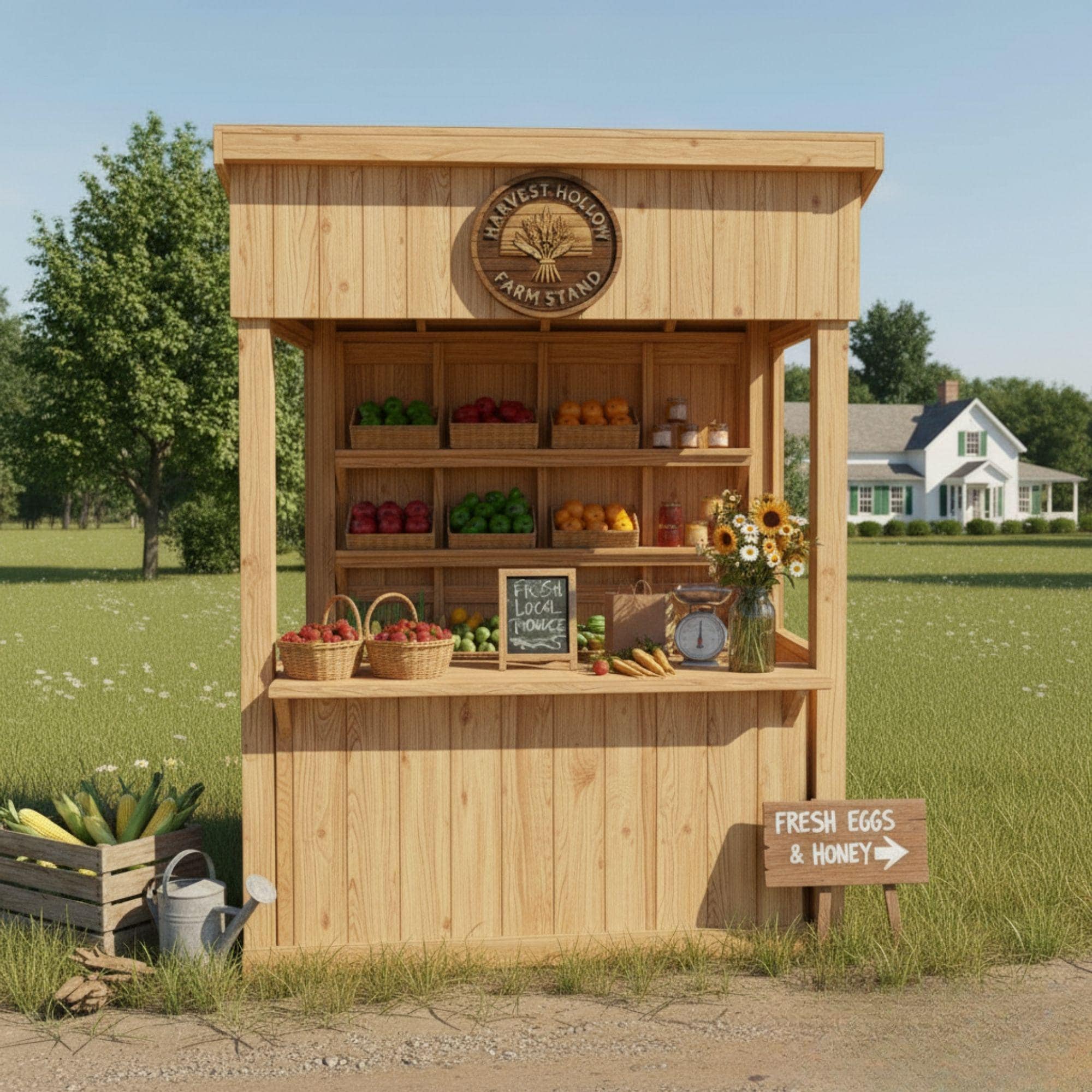 DIY Mobile Farmstand Plans | Rolling Garden Cart Blueprints (PDF) 1