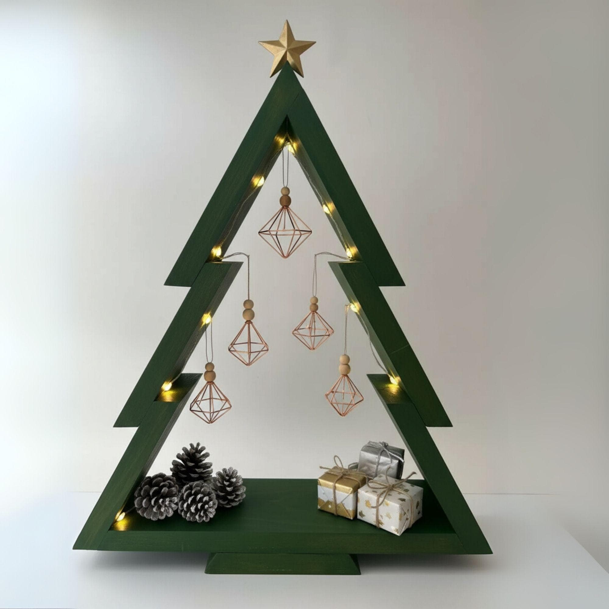 Wooden Christmas Tree Shelf Plans: Easy DIY Build (PDF Pattern) 2