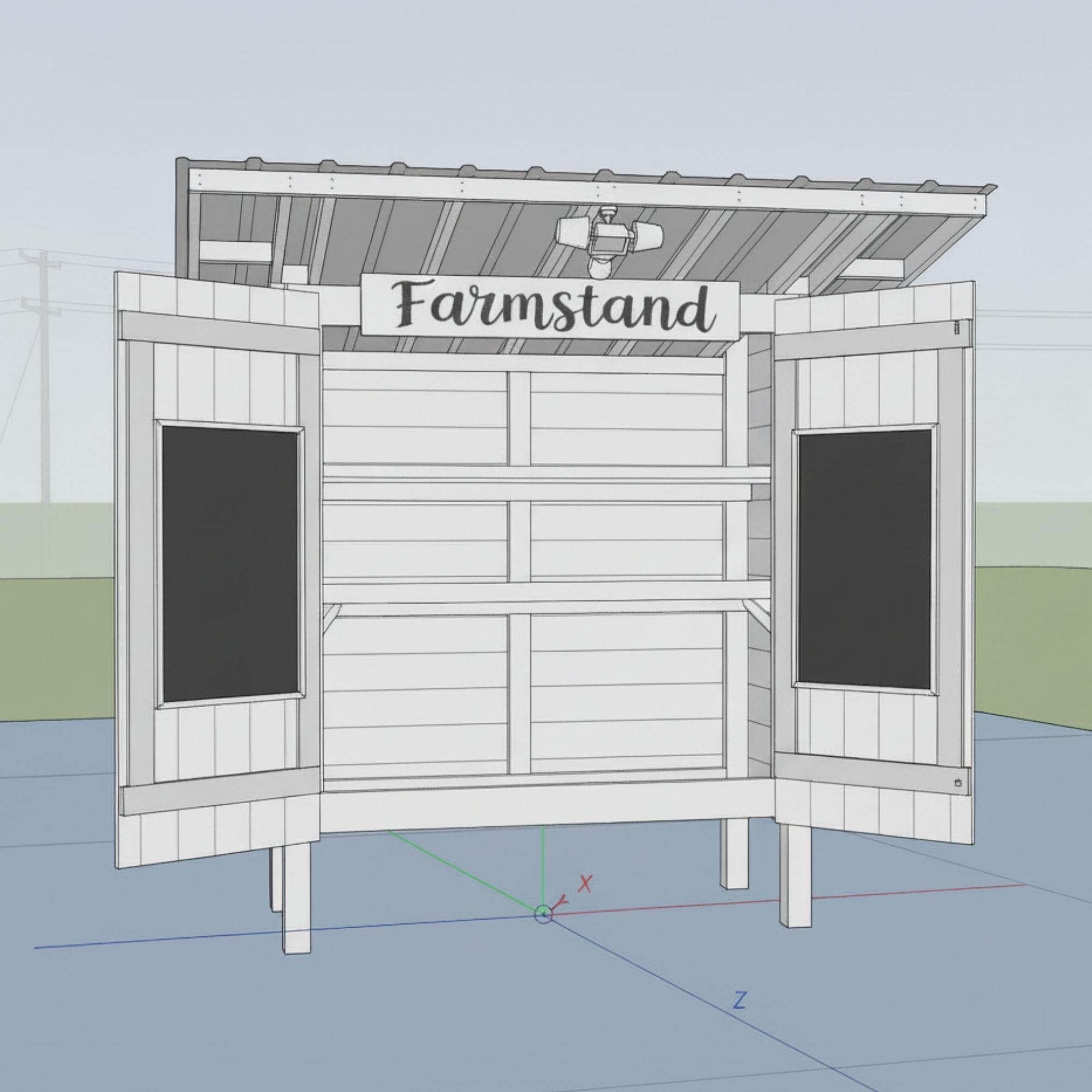 DIY Farmstand Plans: Portable Produce, Flower, Bakery Cart (PDF Download) 6