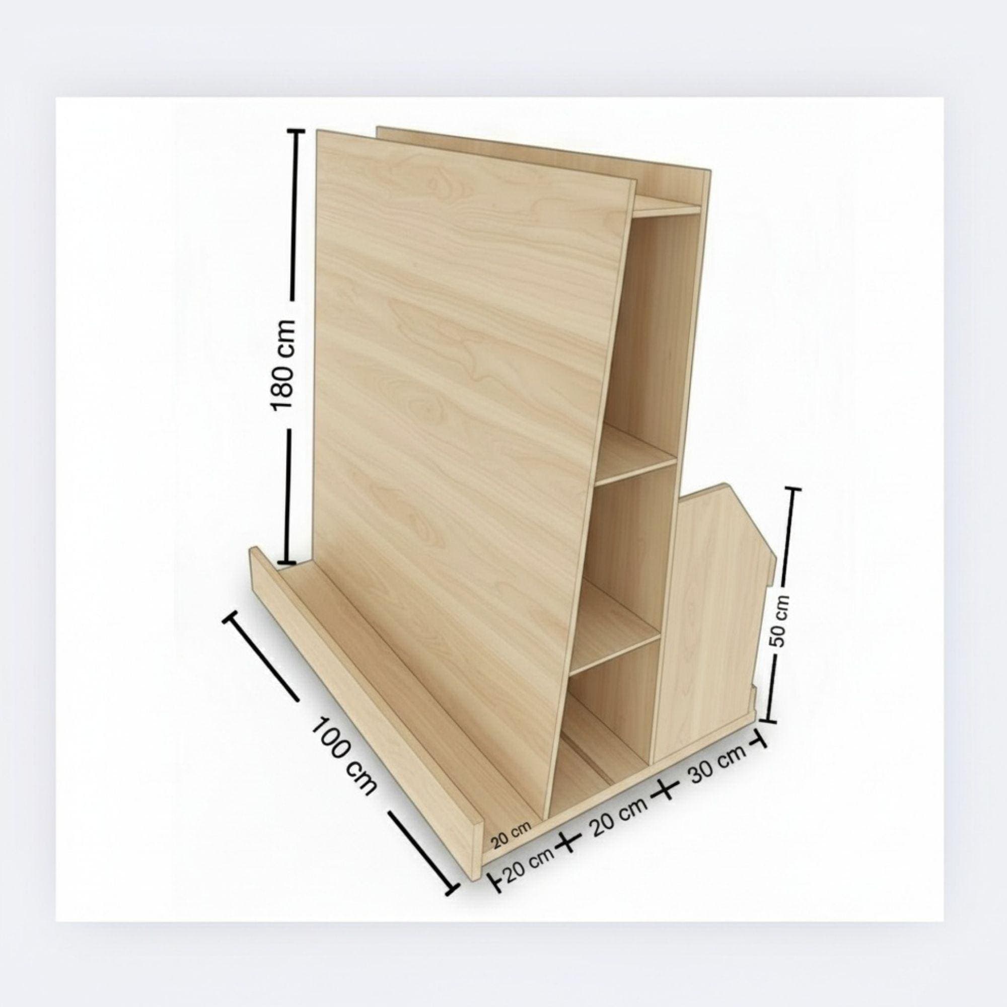 Mobile Lumber Storage Cart DIY Plan: Scrapwood Organizer (PDF) 5