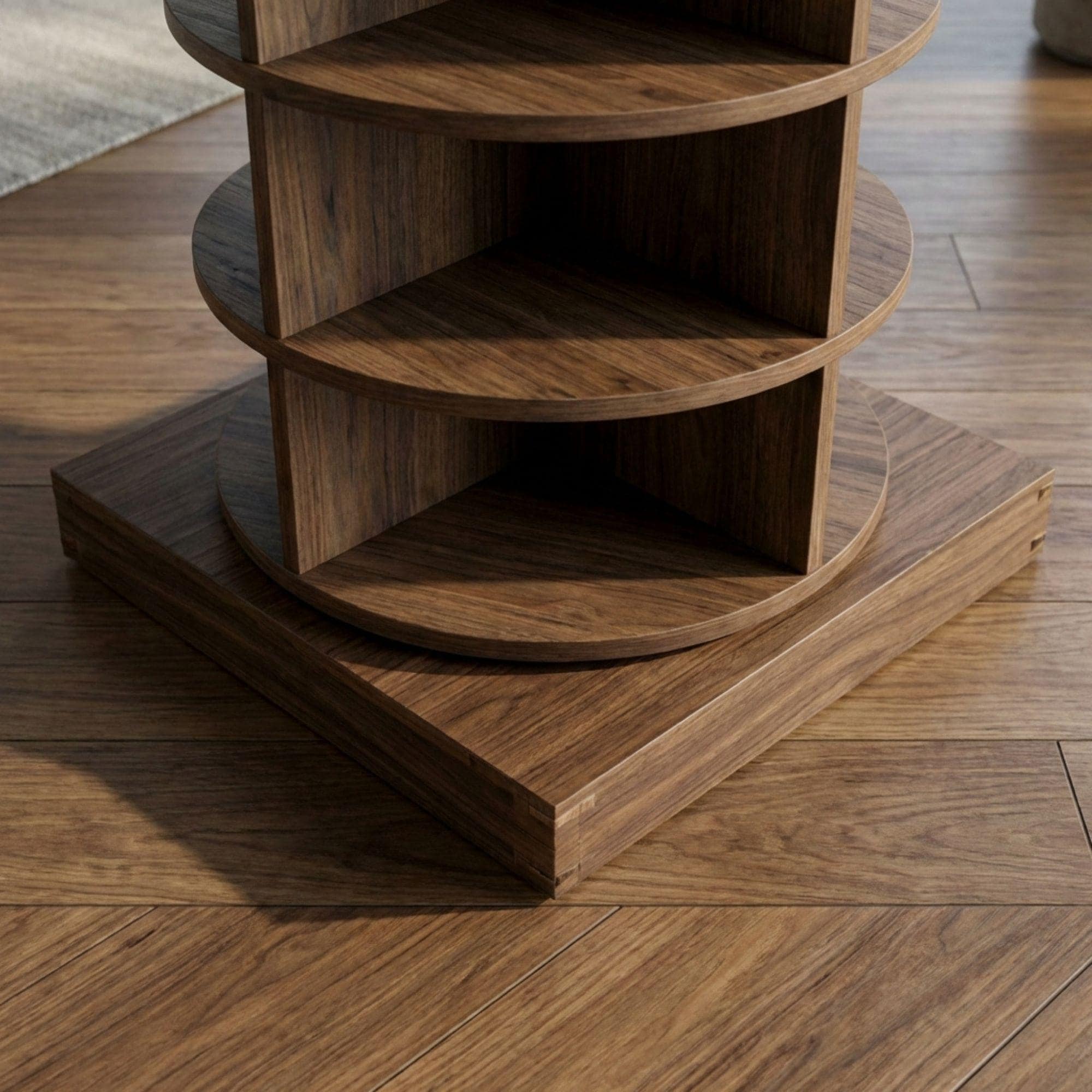 DIY Rotating Shoe Rack Plans | Spinning Woodworking Blueprint (Digital Download) 3