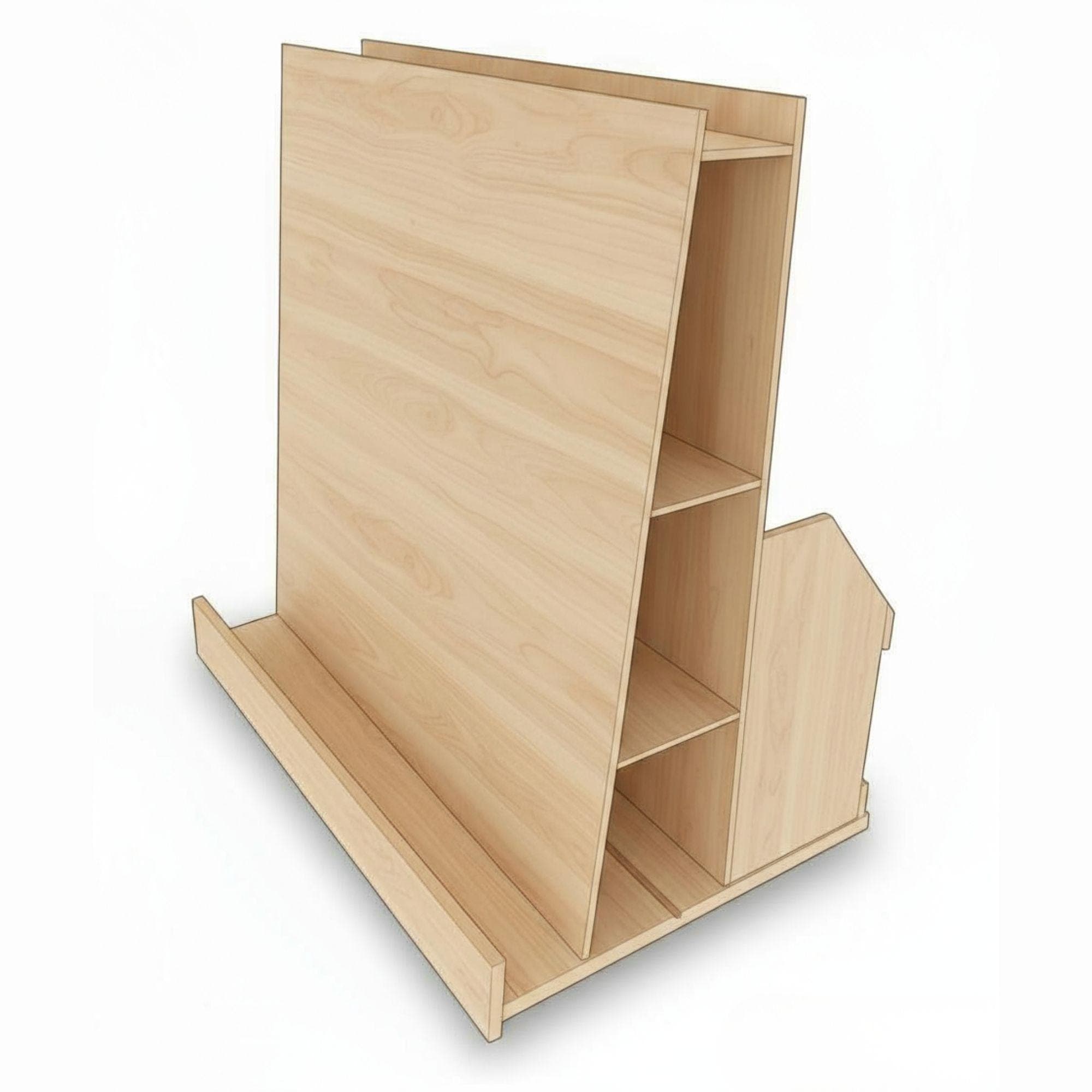 Mobile Lumber Storage Cart DIY Plan: Scrapwood Organizer (PDF) 2