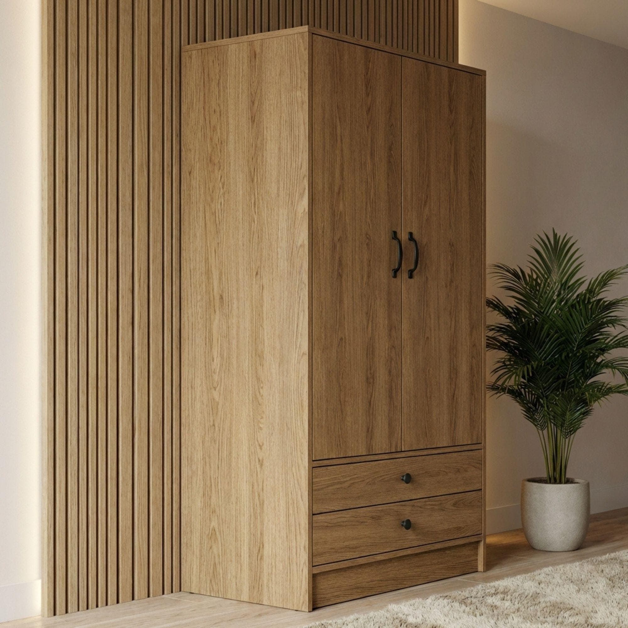 DIY Wardrobe Plan | Closet Storage Cabinet Blueprint | Wooden Tall Dresser Plans PDF 3