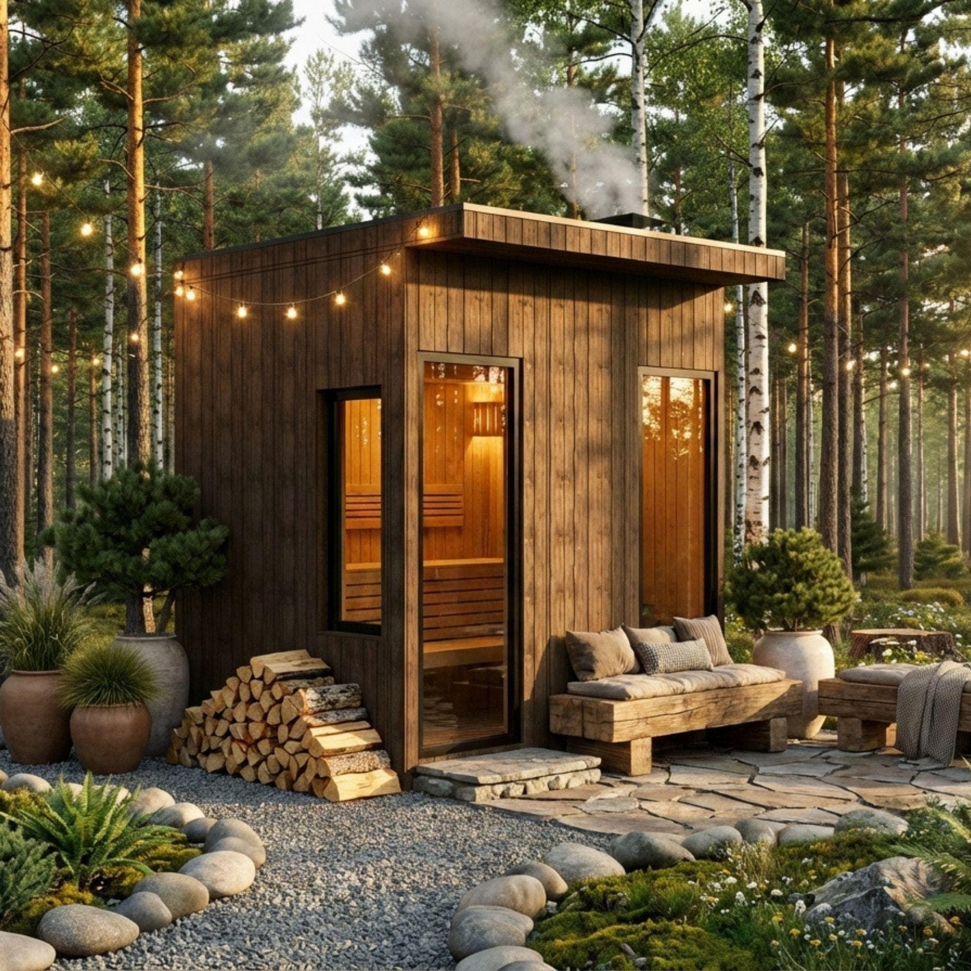 DIY Outdoor Sauna Plans | 6x8 ft Wood Sauna Blueprint (Digital Download)