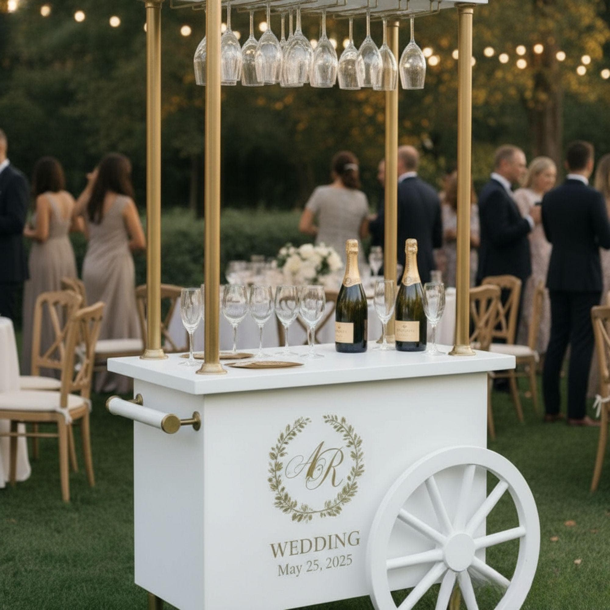 Champagne Cart Blueprint | DIY Mobile Bar, Wedding Event Cart (Custom Build) 7