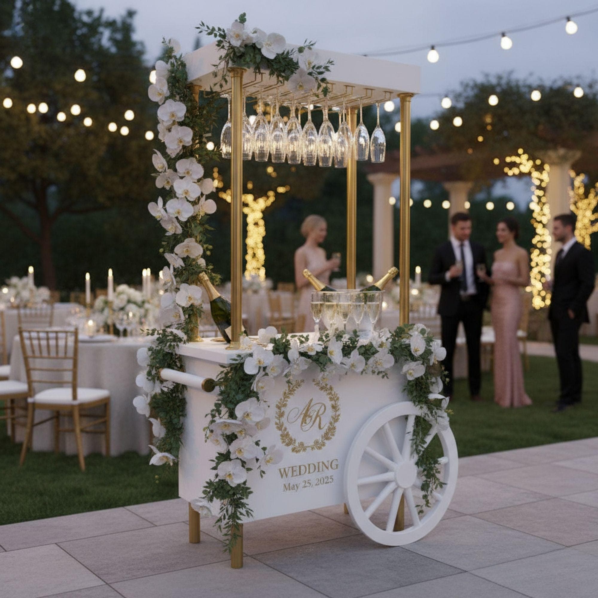 Champagne Cart Blueprint | DIY Mobile Bar, Wedding Event Cart (Custom Build) 2