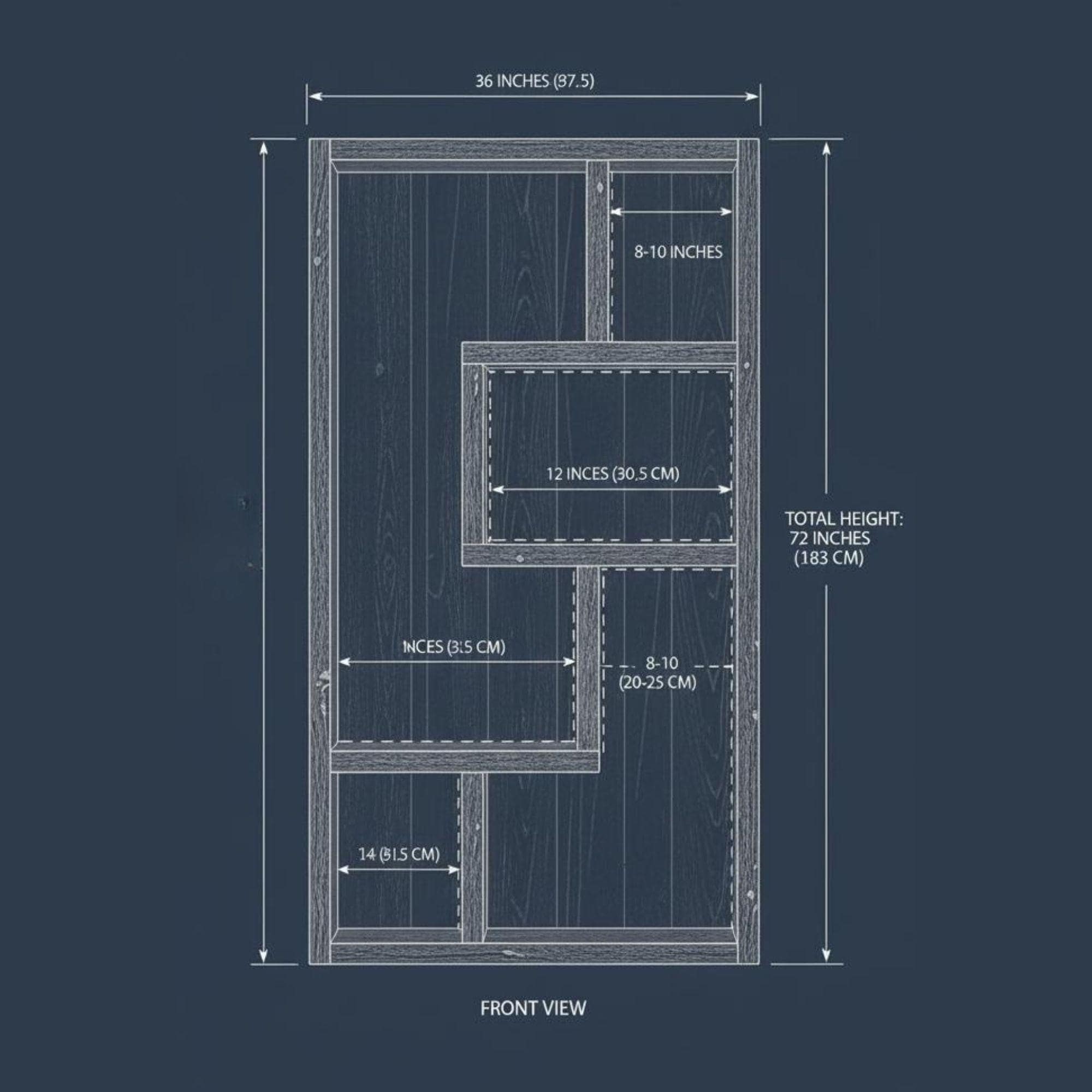 DIY Bookcase Plans PDF | Easy-to-Build Wooden Bookshelf, Wall Shelf Project | Minimalist Mid-Century Furniture 6