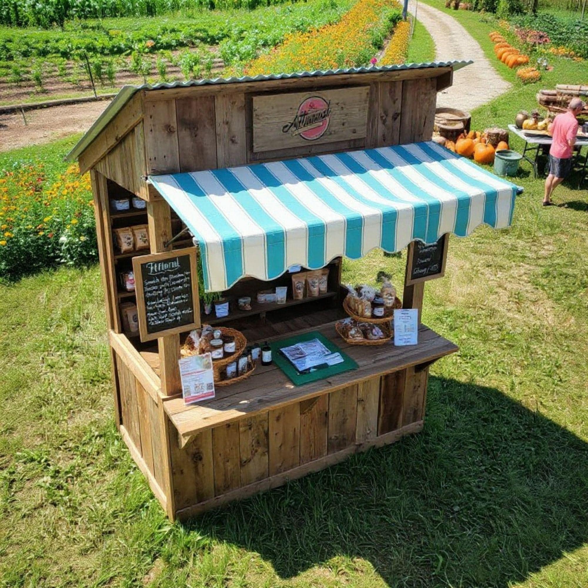 Farm Stand DIY Plans | Roadside Plant, Flower, Fruit Stand | Portable Egg, Vegetable Cart | Bakery, Sourdough Display | Farmer's Market 3