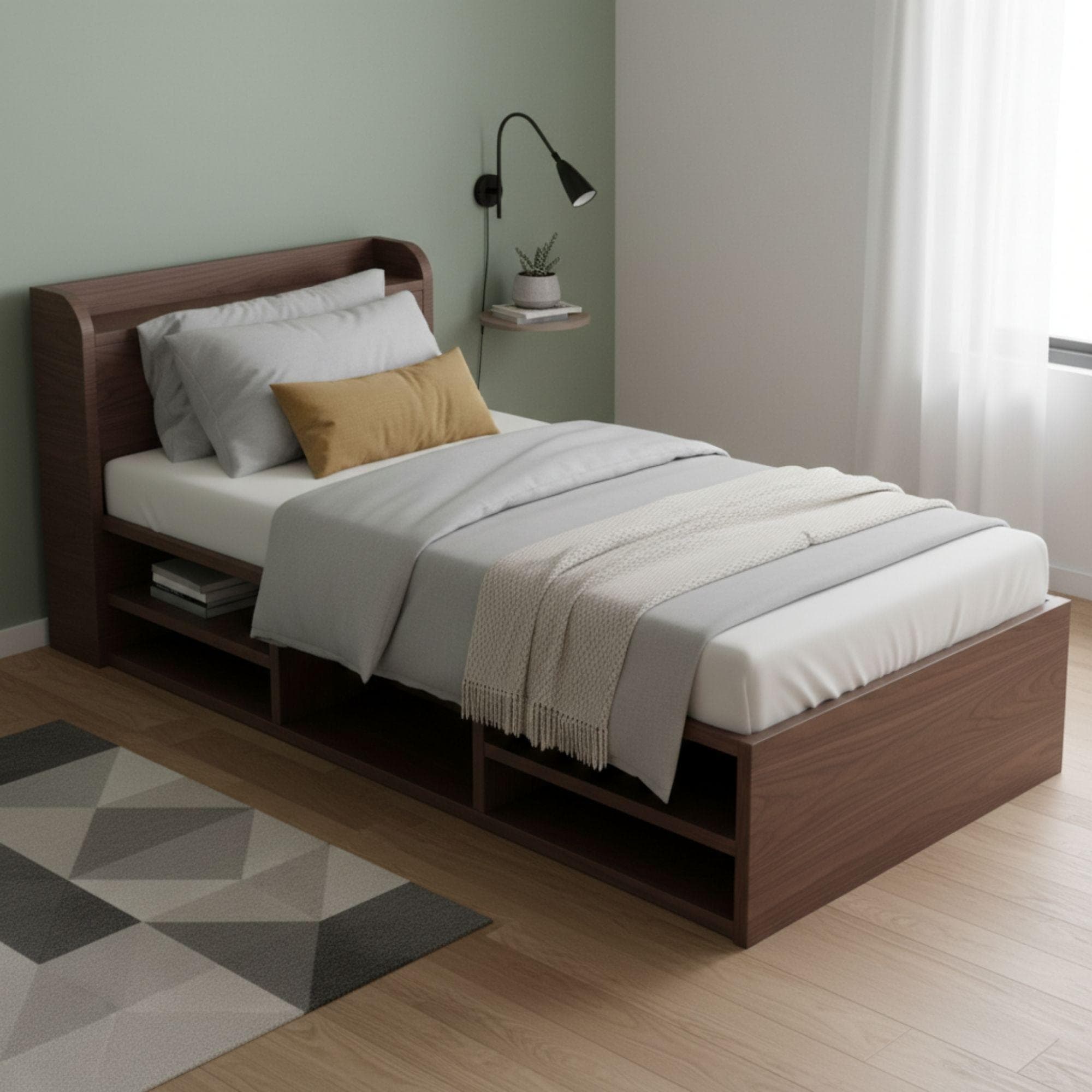 Single Bed Storage Plans | Minimalist Platform Woodworking (Digital Download) 4