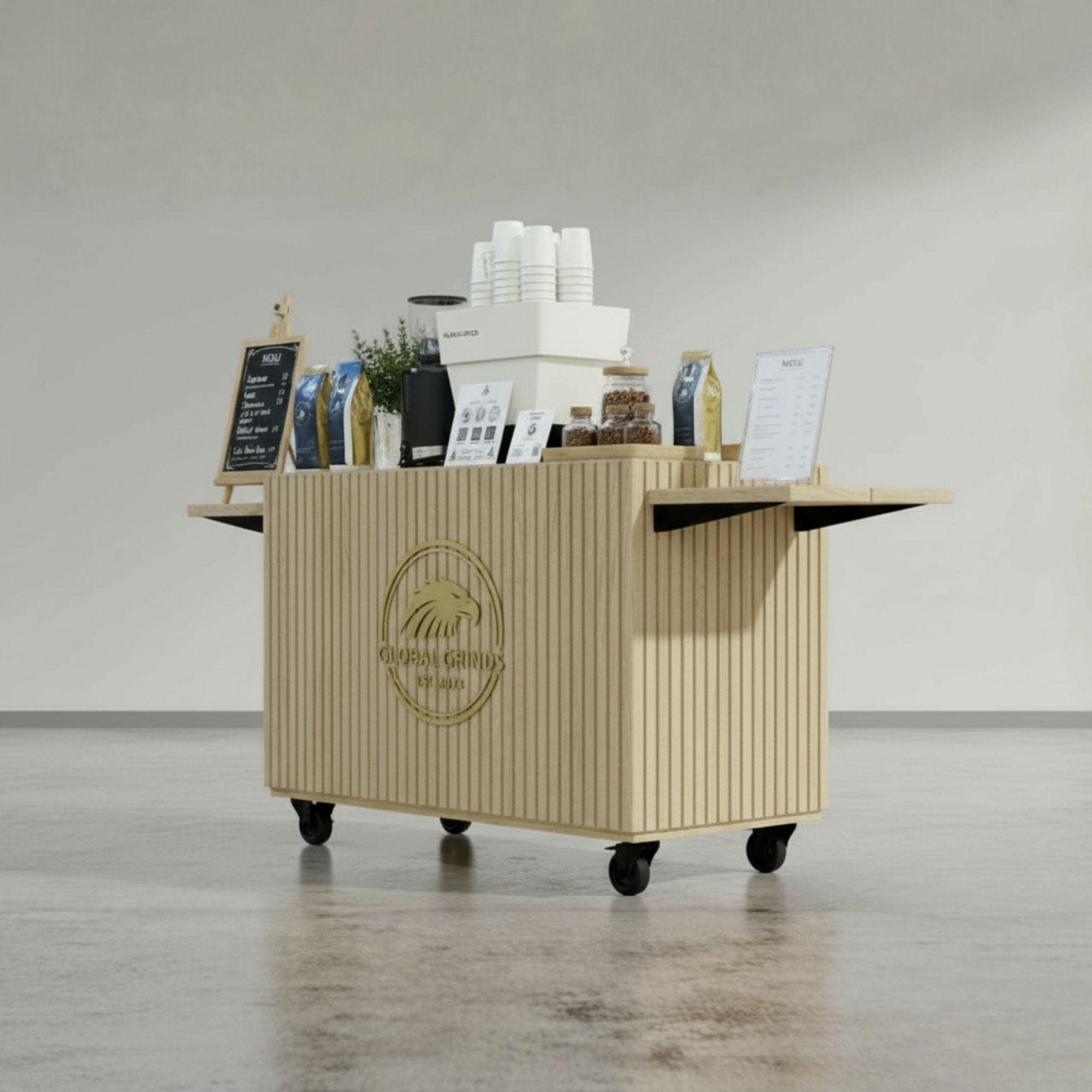 Mobile Coffee Cart DIY Plans | Collapsible Barista Station (PDF Download) 1