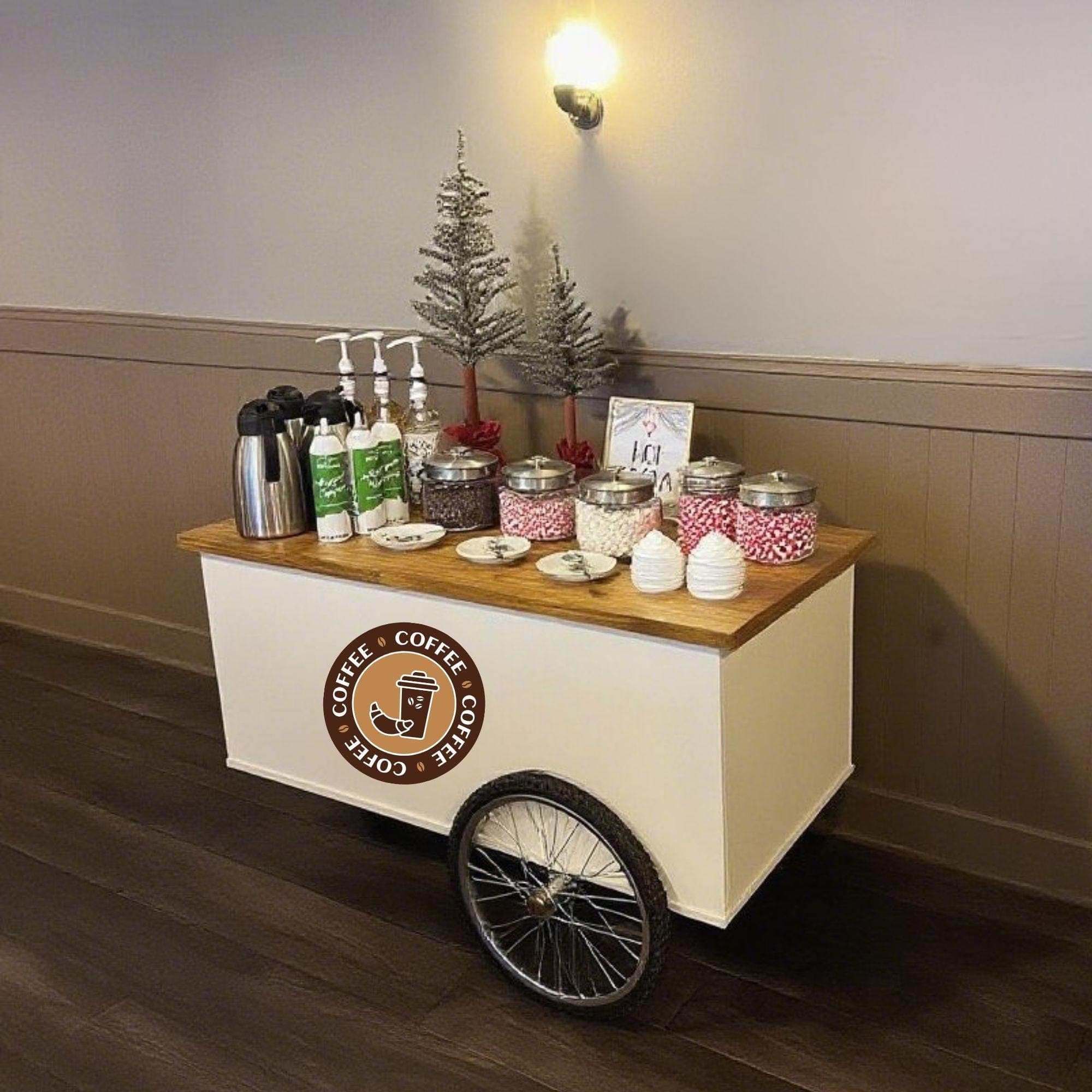 DIY Coffee Cart Plan | Versatile Bar, Charcuterie, Vendor Serving Station 2