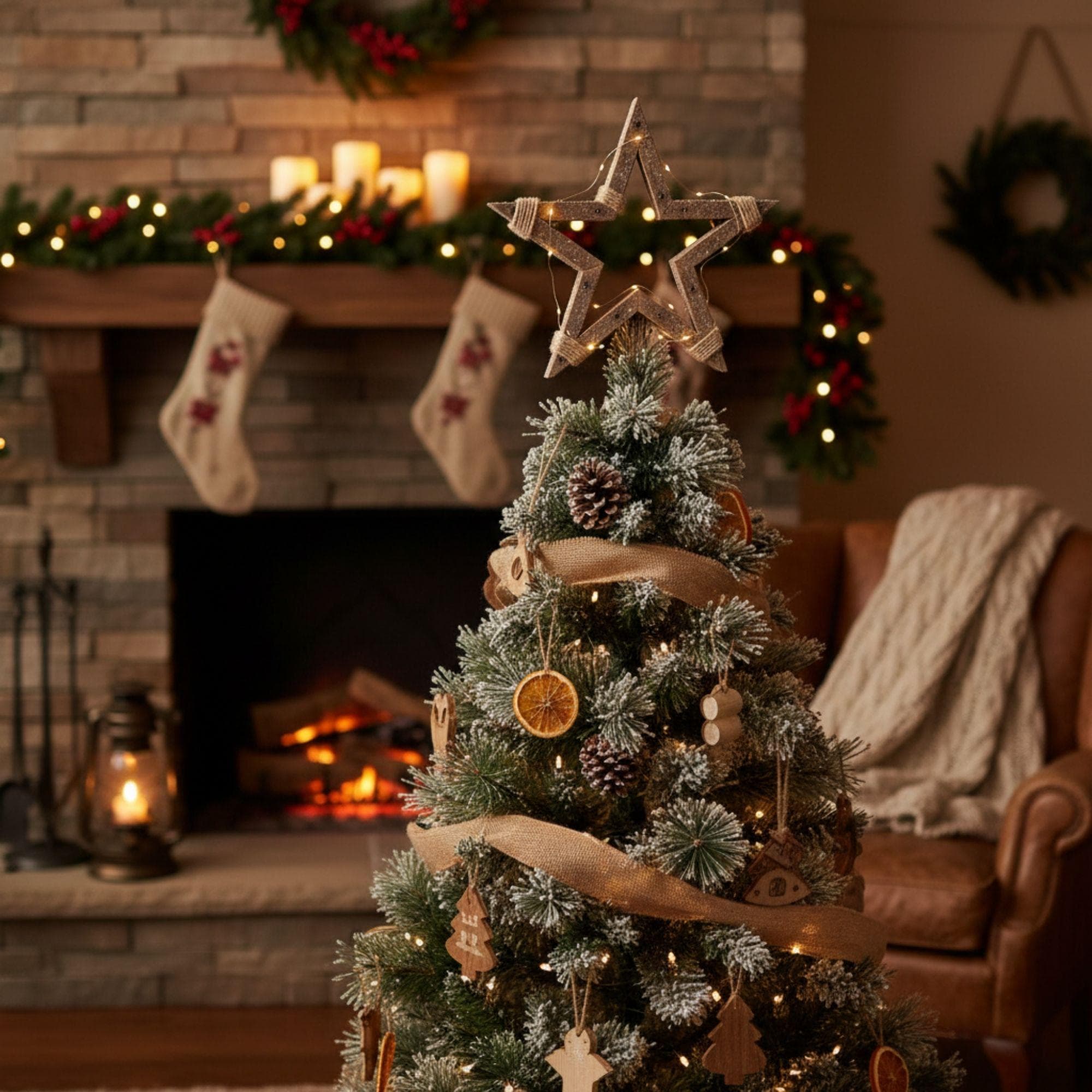 Rustic Christmas Star Plan: DIY Wooden Holiday Decor | Wooden Stars For Christmas Tree (PDF Download) 3