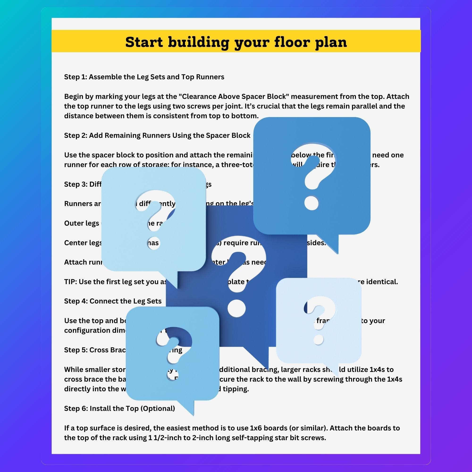 DIY 27-Gallon Tote Rack Plan 2x2 | Costco Totes (PDF Pattern) 6