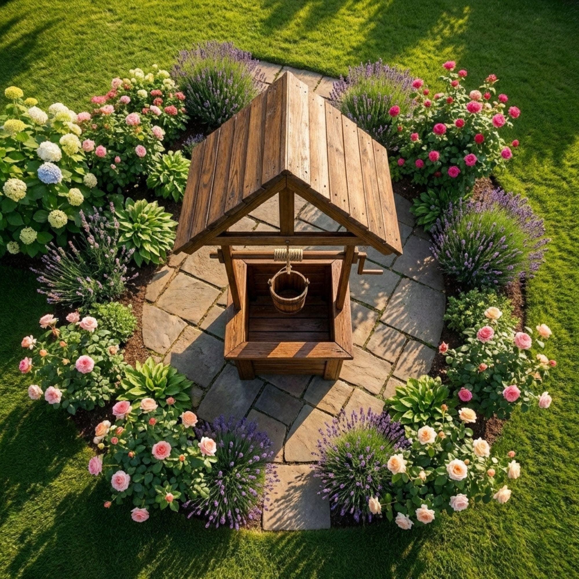 Wooden Wishing Well Plan | DIY Garden Planter, Outdoor Decor (PDF Download) 6