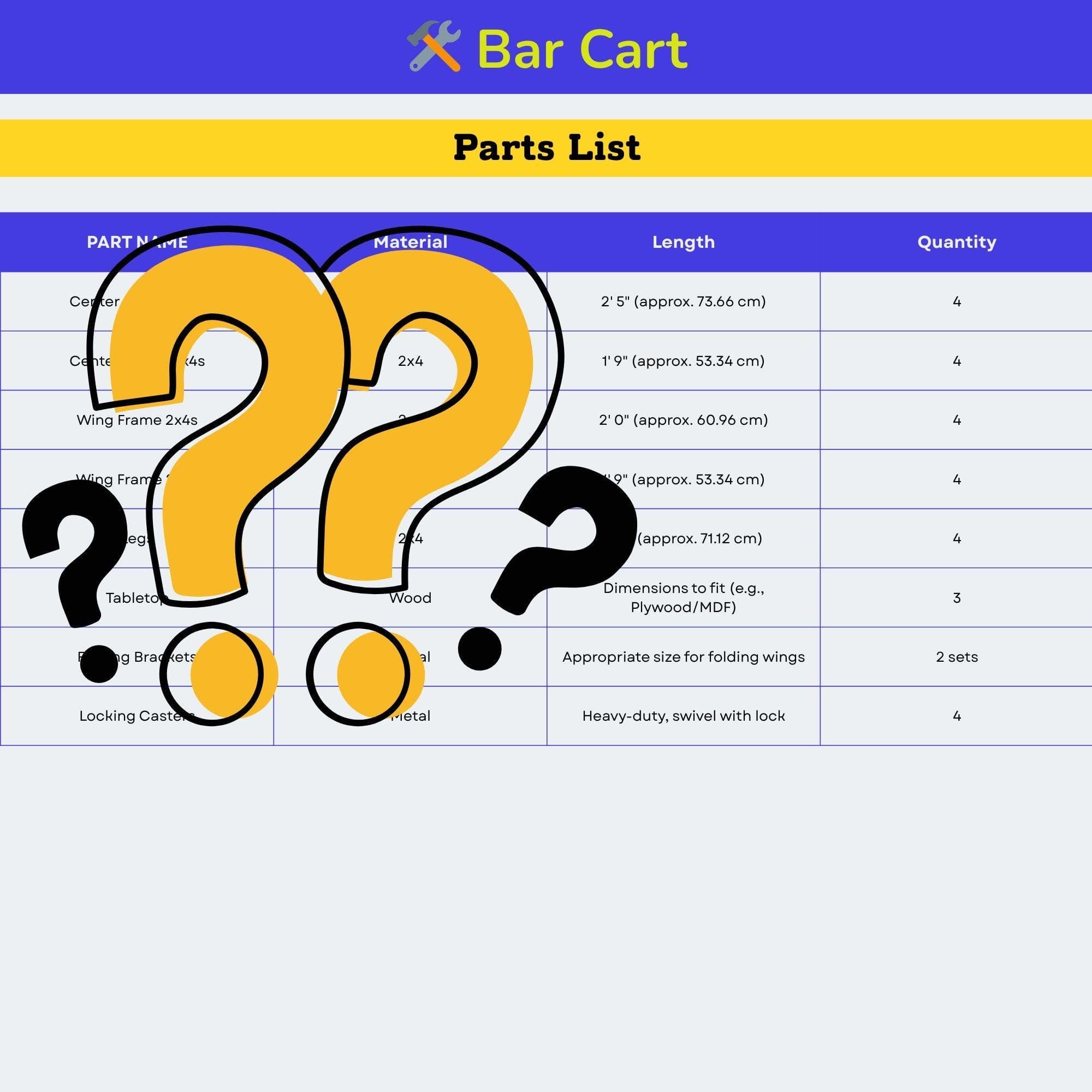 DIY Coffee Cart Plan | Versatile Bar, Charcuterie, Vendor Serving Station 5