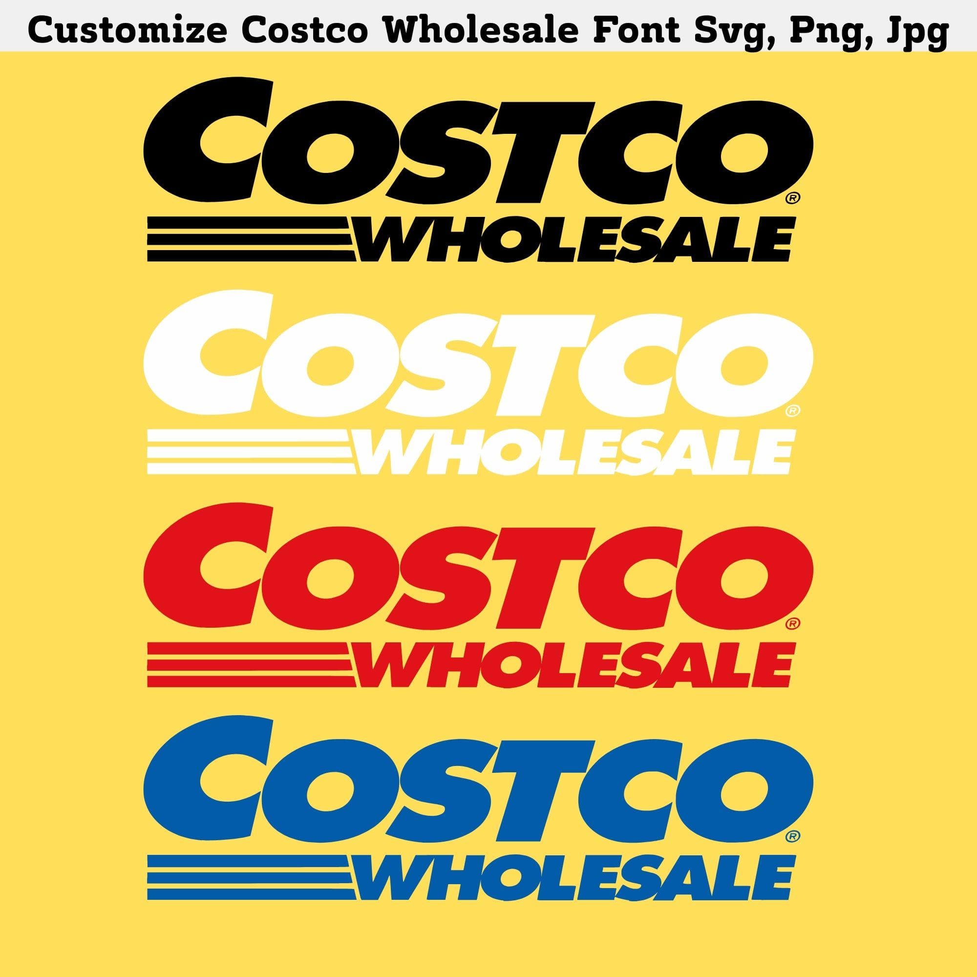 Customizable Costco Font SVG Pack, PNG, JPG (Digital Download) 2