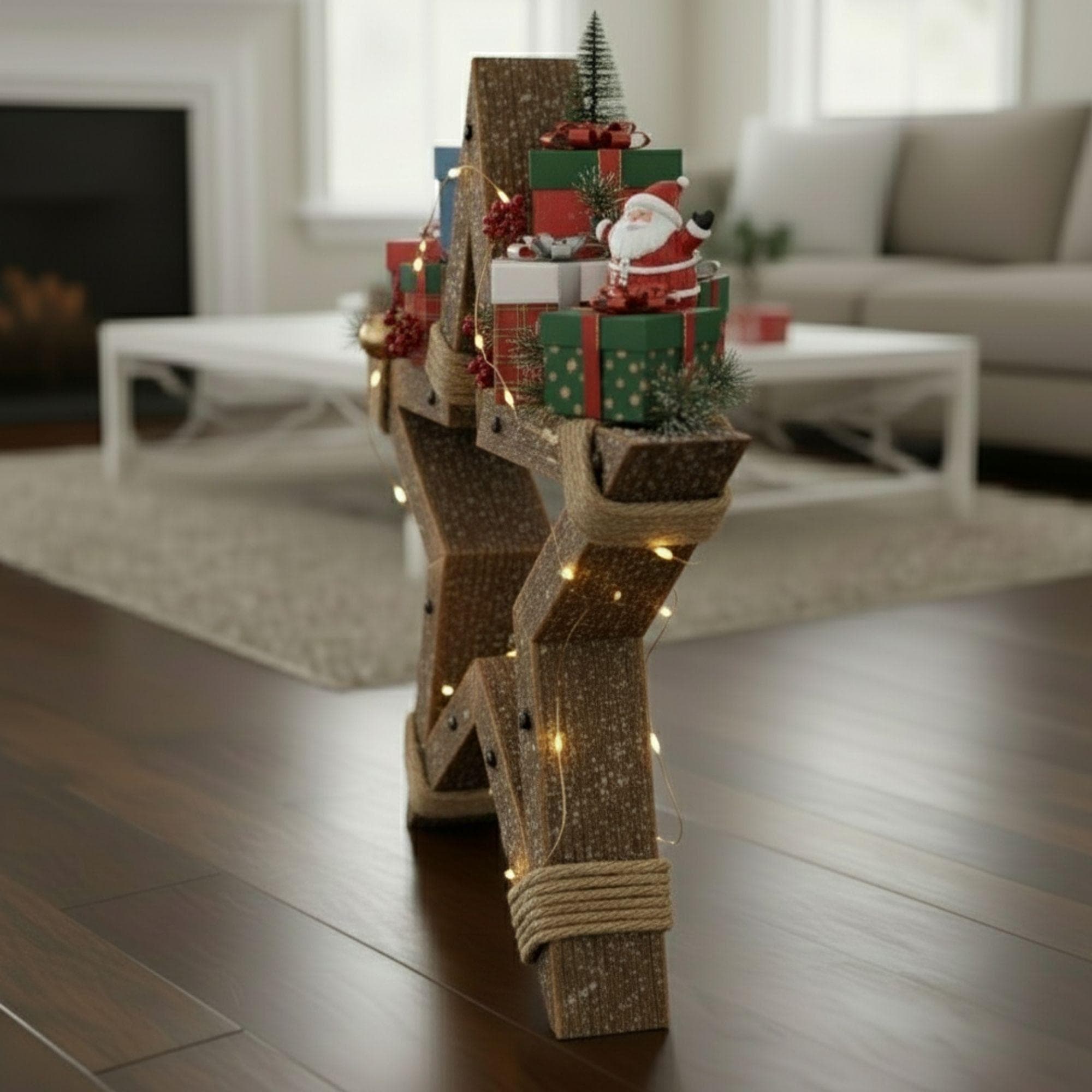 Rustic Christmas Star Plan: DIY Wooden Holiday Decor | Wooden Stars For Christmas Tree (PDF Download) 9