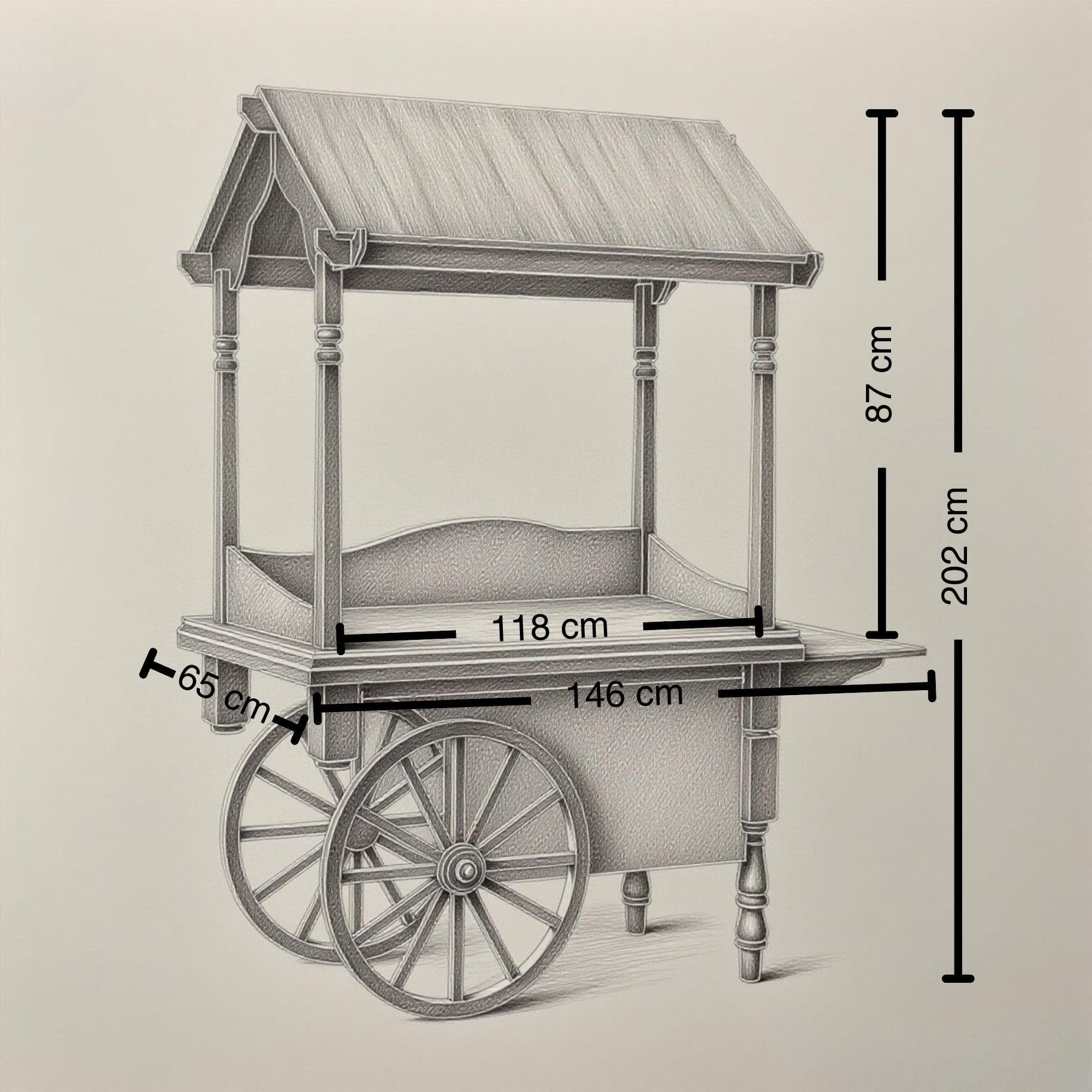 Candy Cart DIY Plan PDF | İce Cream Cart | Dessert Cart | Wedding Sweet Table Cart | Collapsible Wooden Sweet Bar for Sale, Party Treat Cart 5