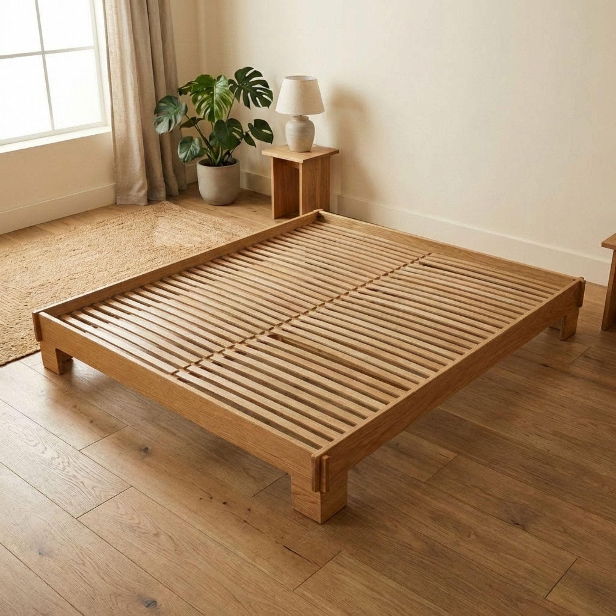 DIY Platform Bed Plans | Wooden Bed Frame Blueprint | Modern Low Profile Bed Design PDF 2