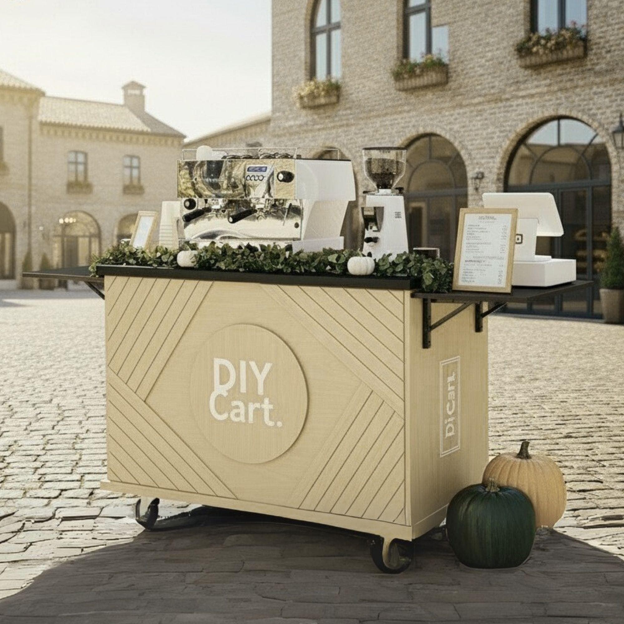 DIY Mobile Bar Cart | Coffee Cart | Custom Food Cart Plan PDF | Wedding Cart | Collapsible Beverage Cart | Vendor Cart | Foldable Bar Cart