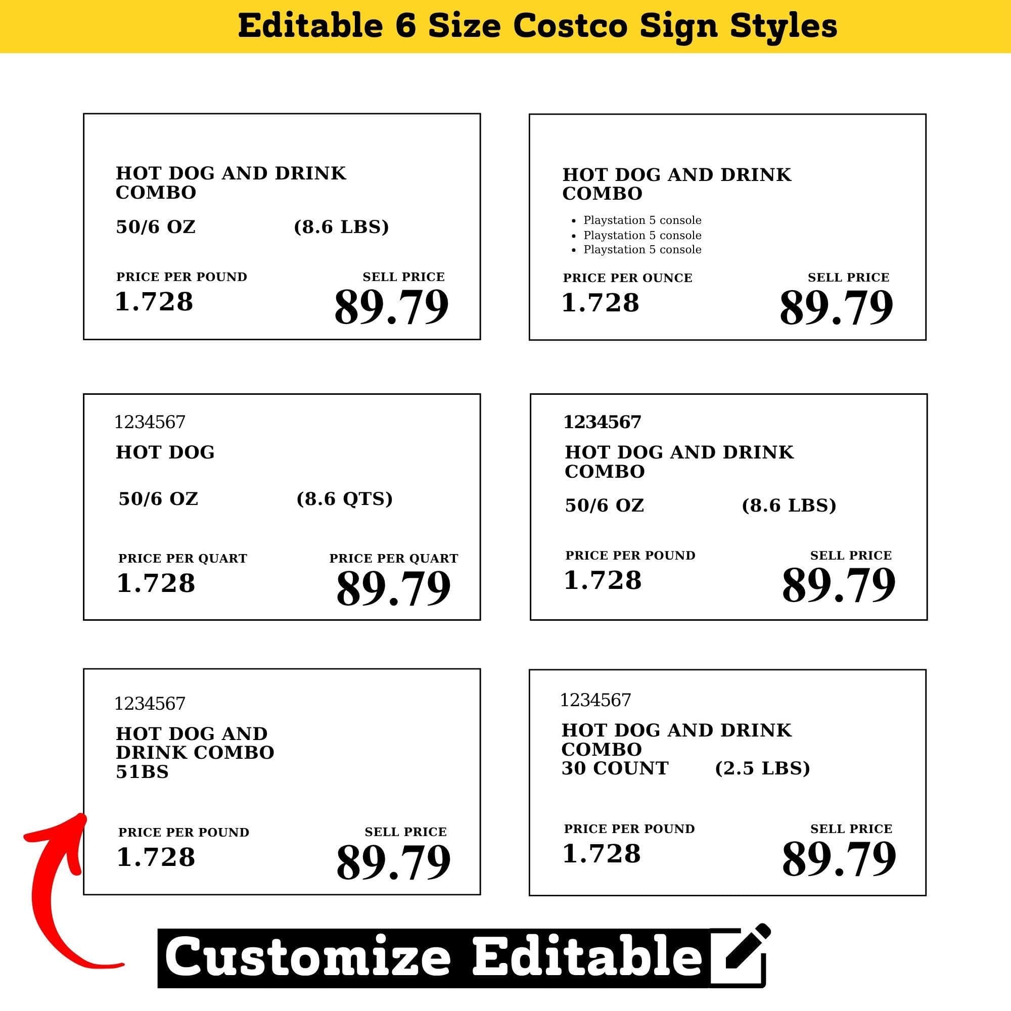 Costco Party Pack Bundle | Birthday Decorations, Signs, Invite (Digital Download) 4