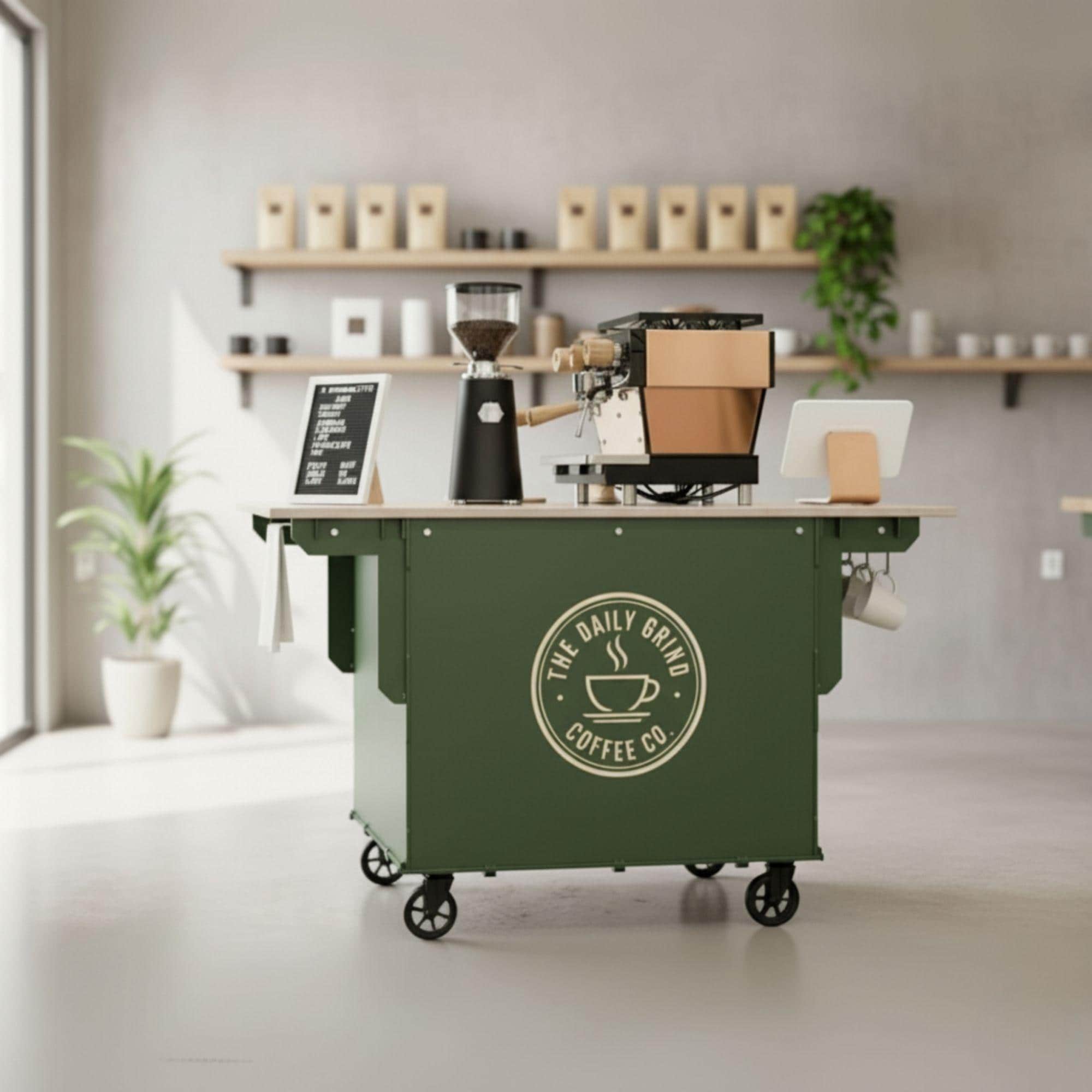 DIY Collapsible Coffee Cart Plans: Mobile Bar Blueprint (PDF Pattern) 2