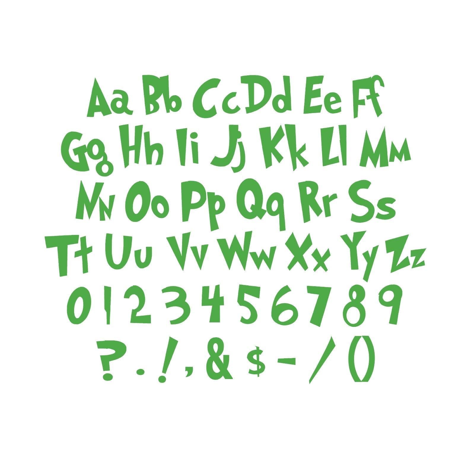 The Ultimate Custom Grinch Christmas Font SVG Bundle  | Holiday Doodle Alphabet & Lettering Kit (SVG, Dxf, Eps, Png) 3