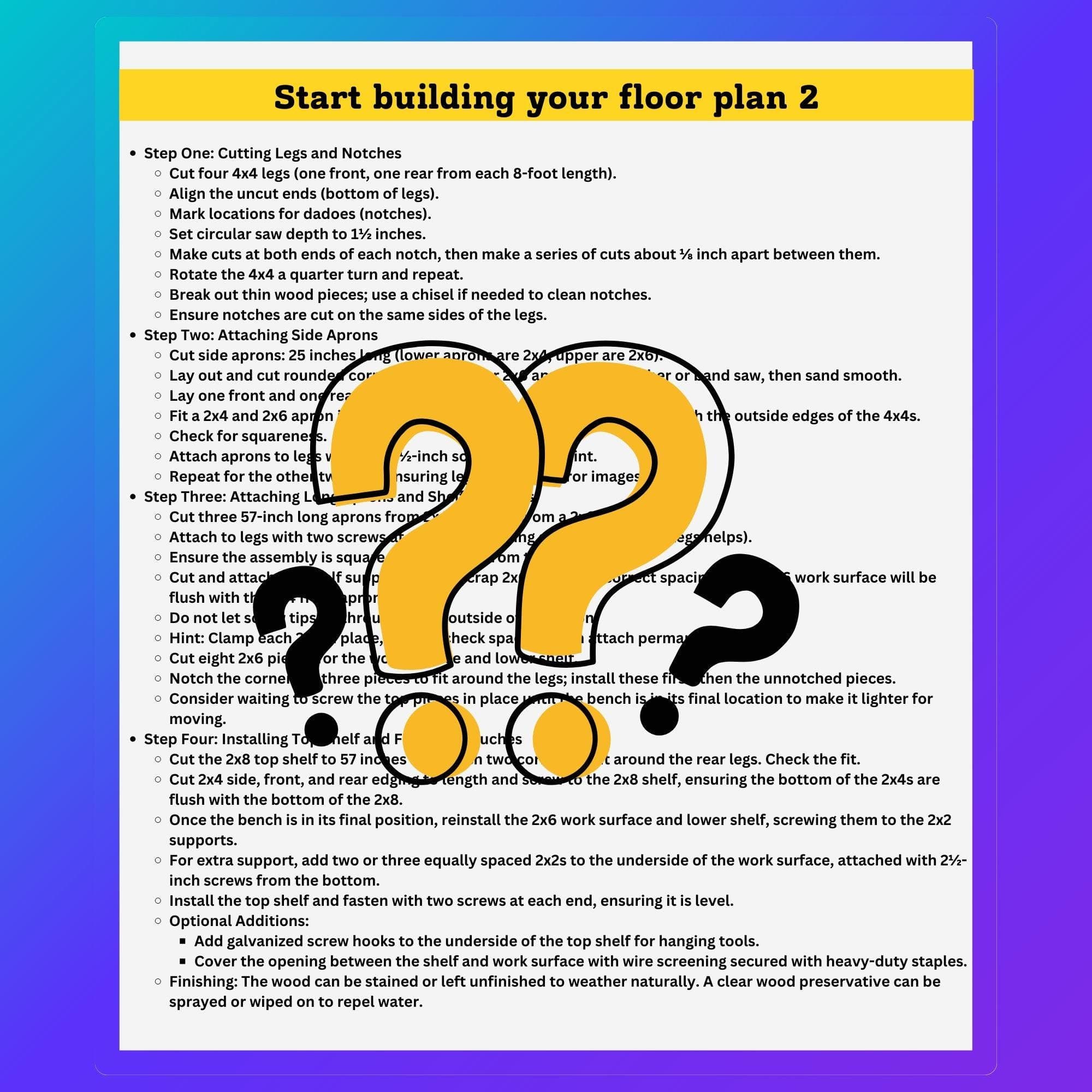 Rustic Potting Bench Plans | Outdoor Garden Workstation PDF 4