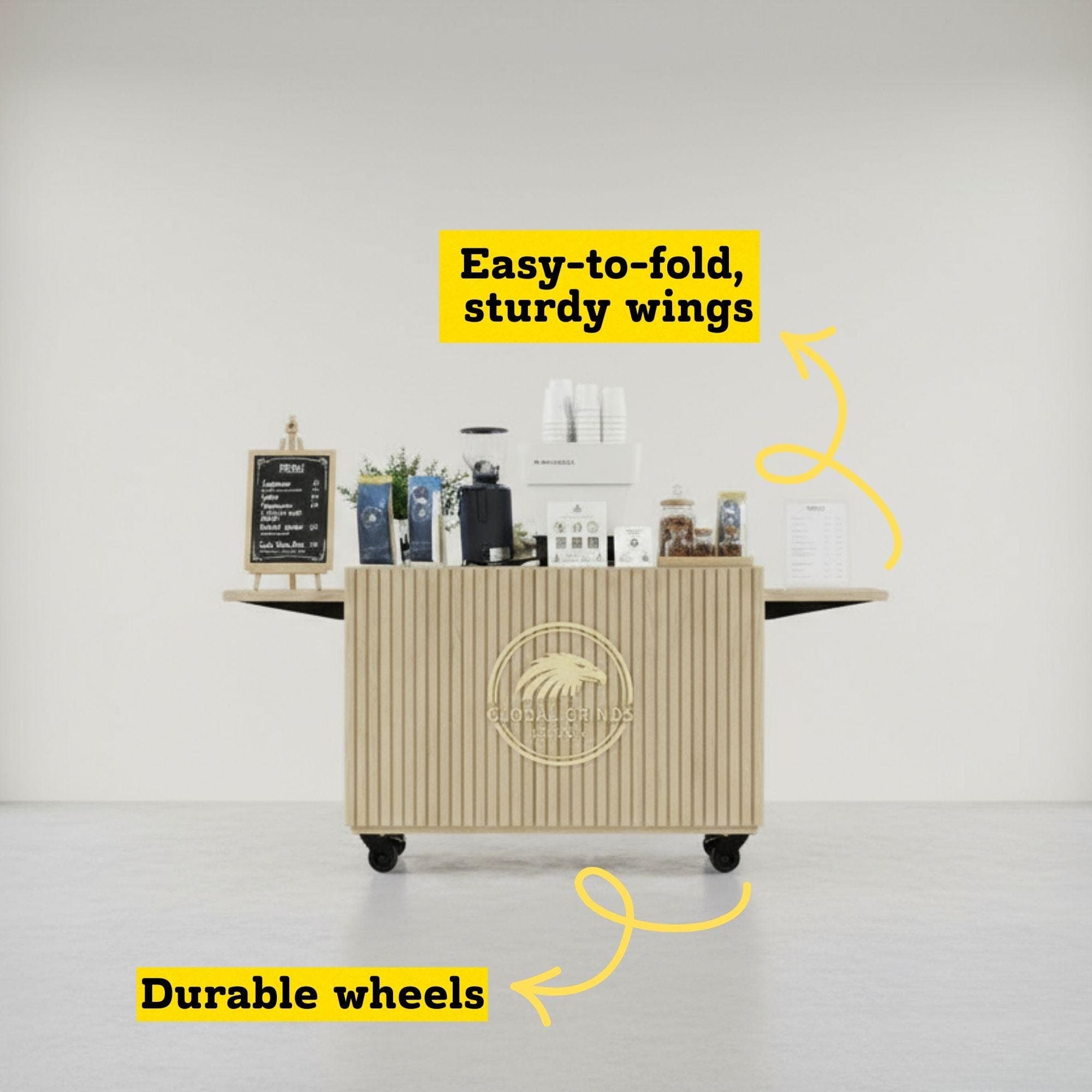 Mobile Coffee Cart DIY Plans | Collapsible Barista Station (PDF Download) 6