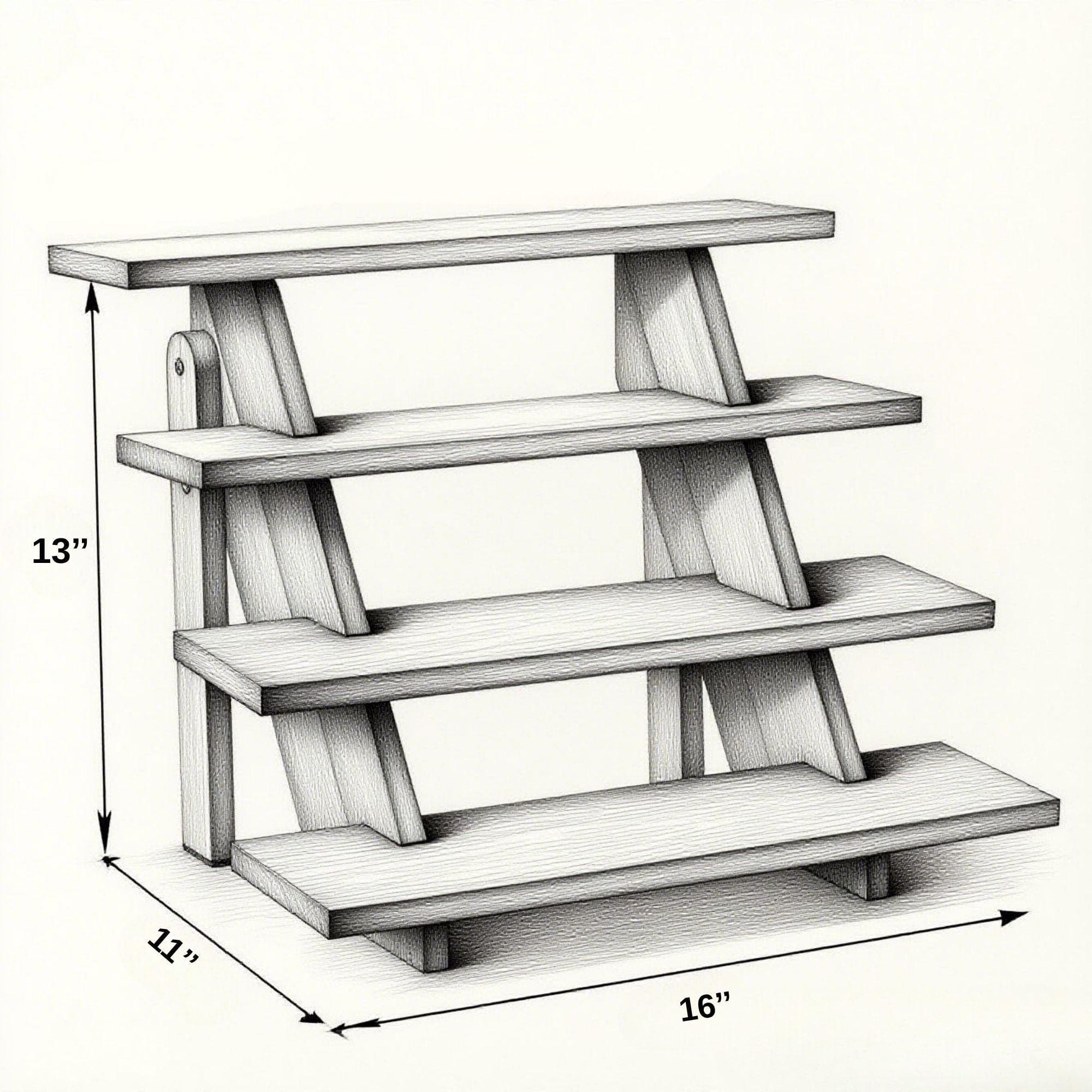 DIY Tiered Cupcake Stand PDF Plan | Wood Display Risers 3