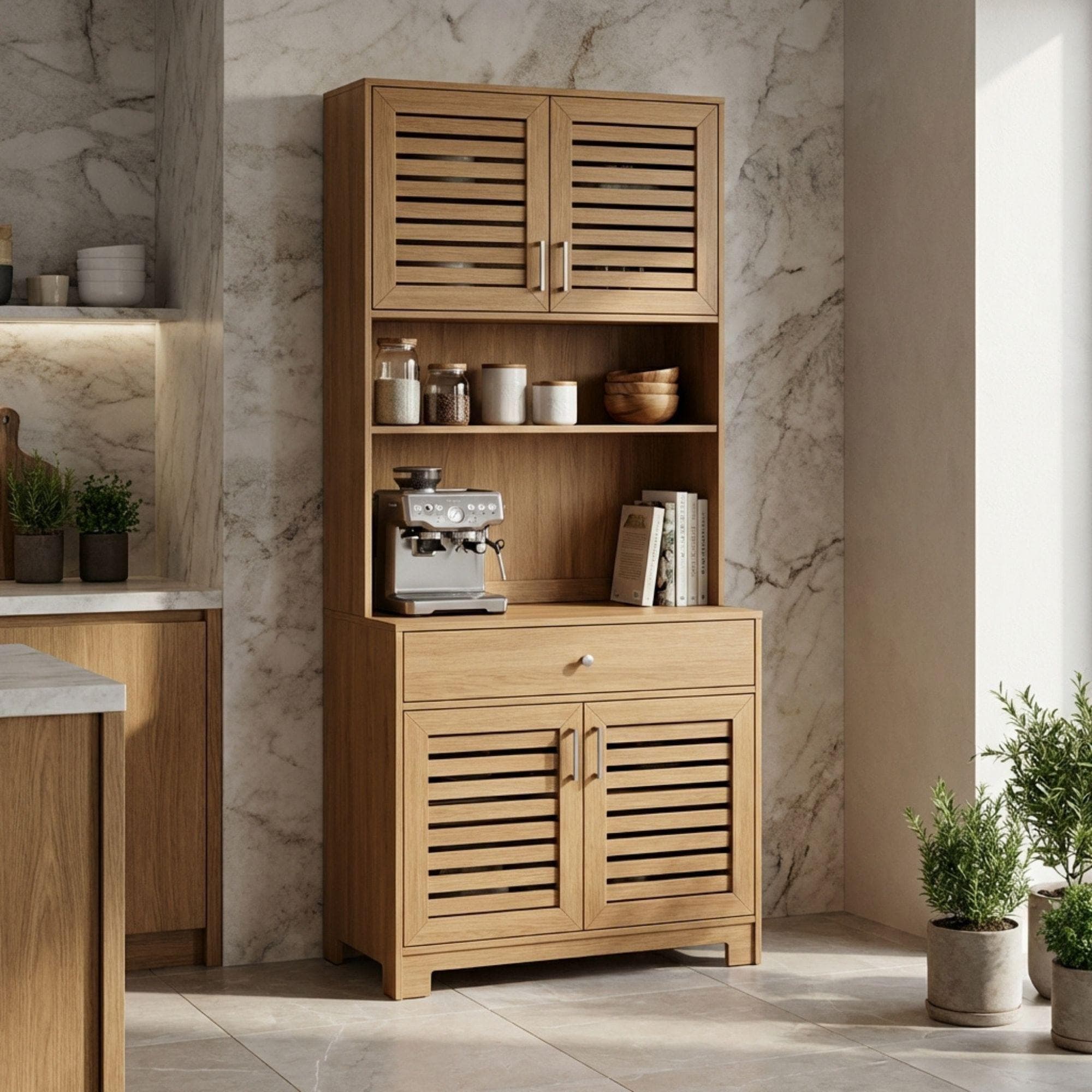 DIY Kitchen Pantry Cabinet Plans | Kitchen Organizer Build Blueprint | Standing Storage Guide 4