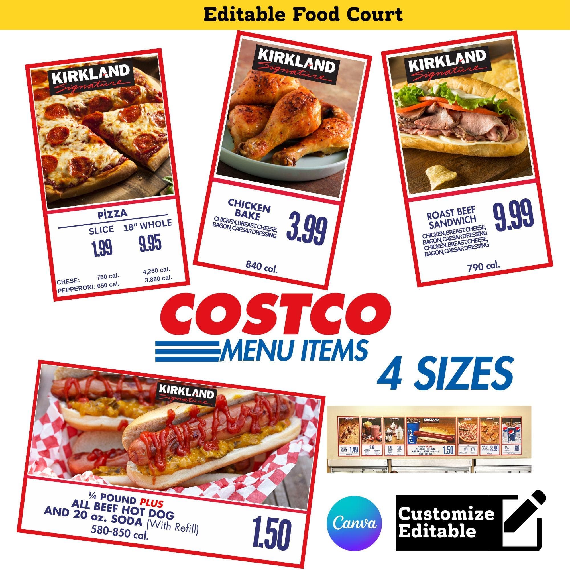 Costco Party Pack Bundle | Birthday Decorations, Signs, Invite (Digital Download) 2