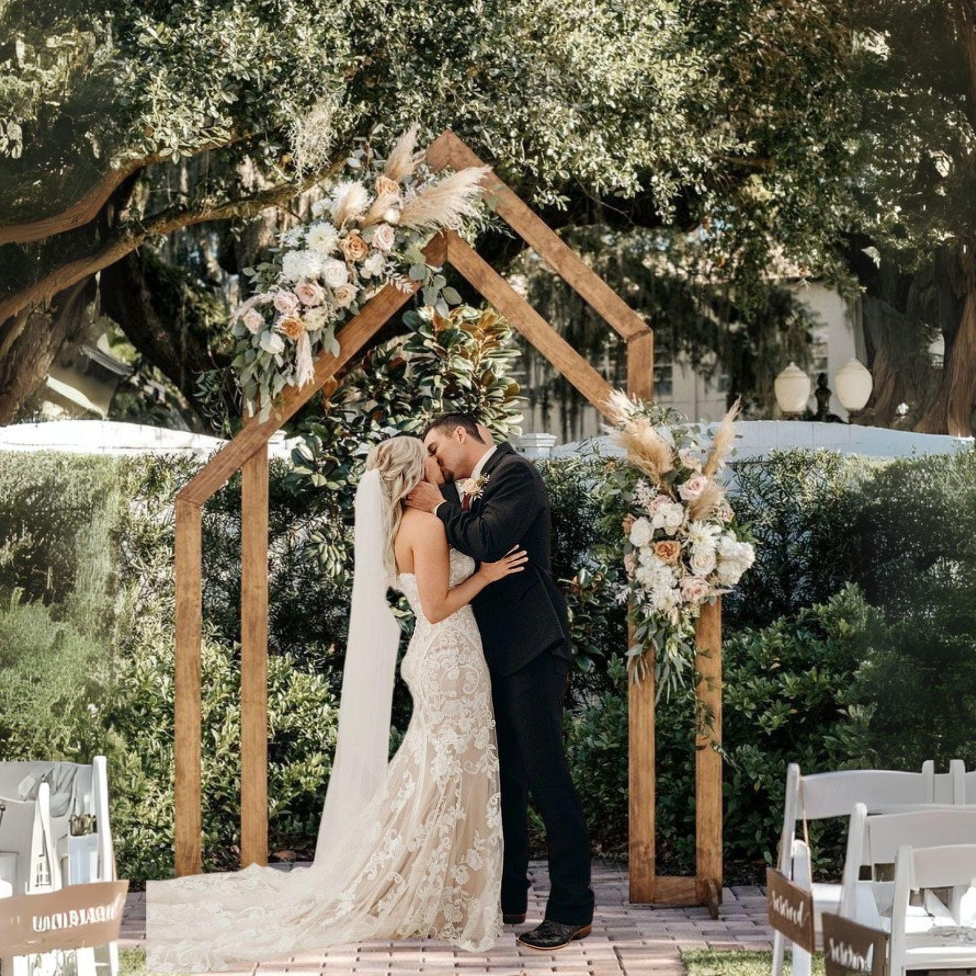 Double Wedding Arch Plans | Rustic Wooden Arbor DIY (PDF Download) 1
