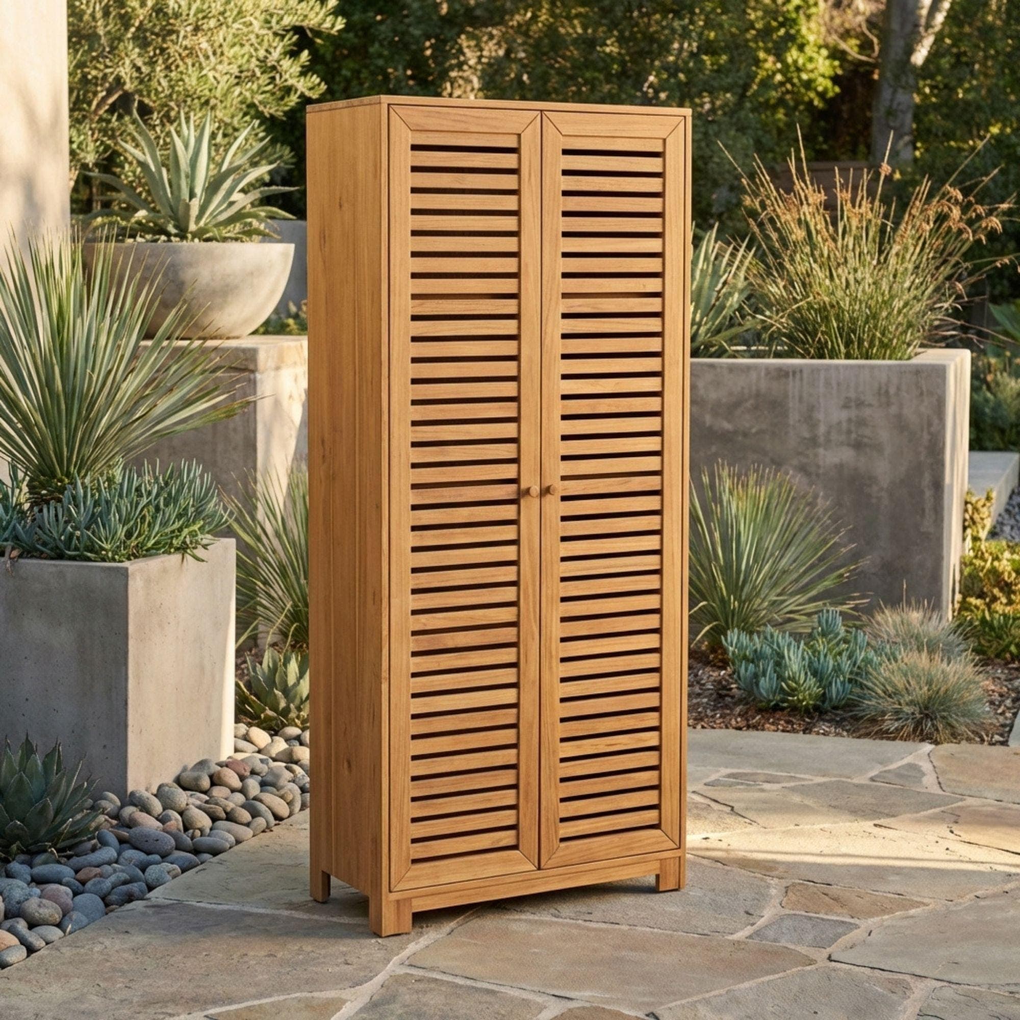 DIY Outdoor Storage Cabinet Plans | Tall Outdoor Shed Blueprint | Garden Tool Closet PDF 2