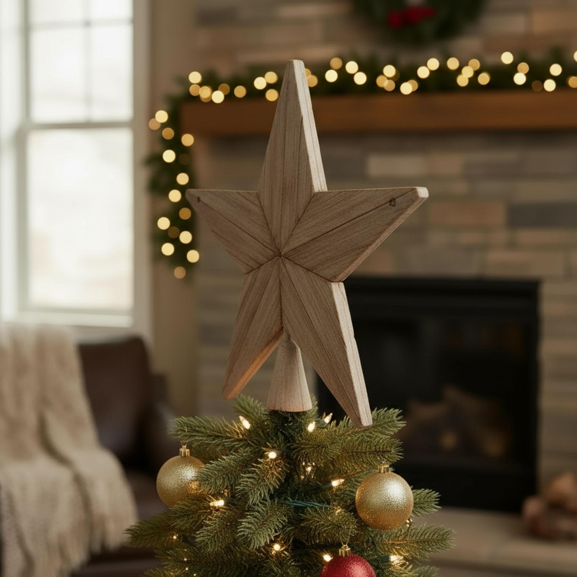Christmas Tree Topper Star | DIY Wooden Tree Topper Plans | Rustic Christmas Tree Topper | Barnwood Tree Topper (Digital Download) 5