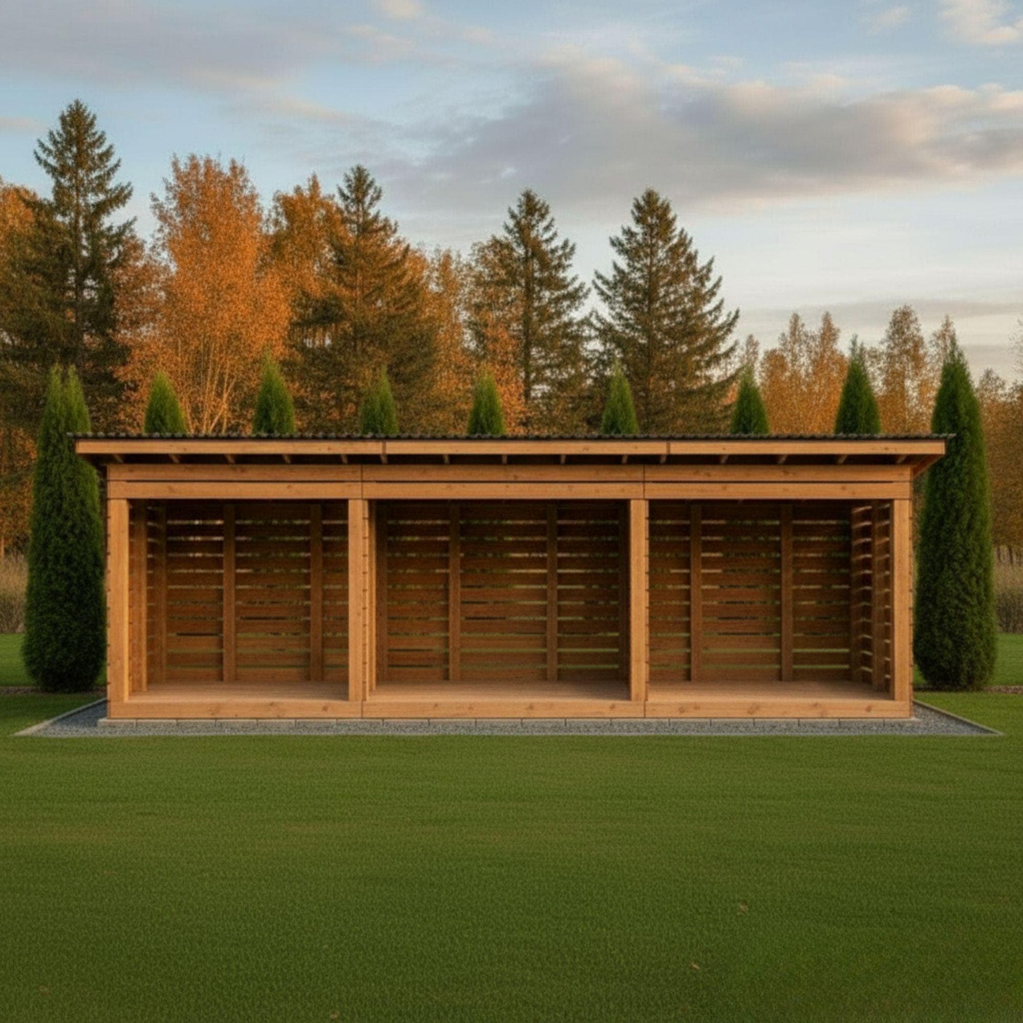 6x12 Firewood Shed Plans: DIY Sloped Roof Woodshed (PDF Download) 1