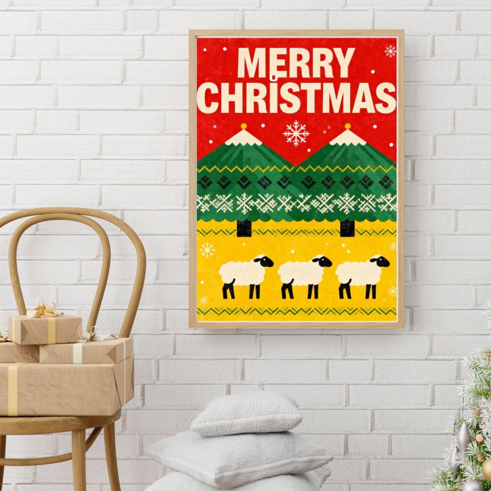 100+ Christmas Vintage Festive Prints Bundle: Bright Nursery Holiday Art (Digital Downloads) 8