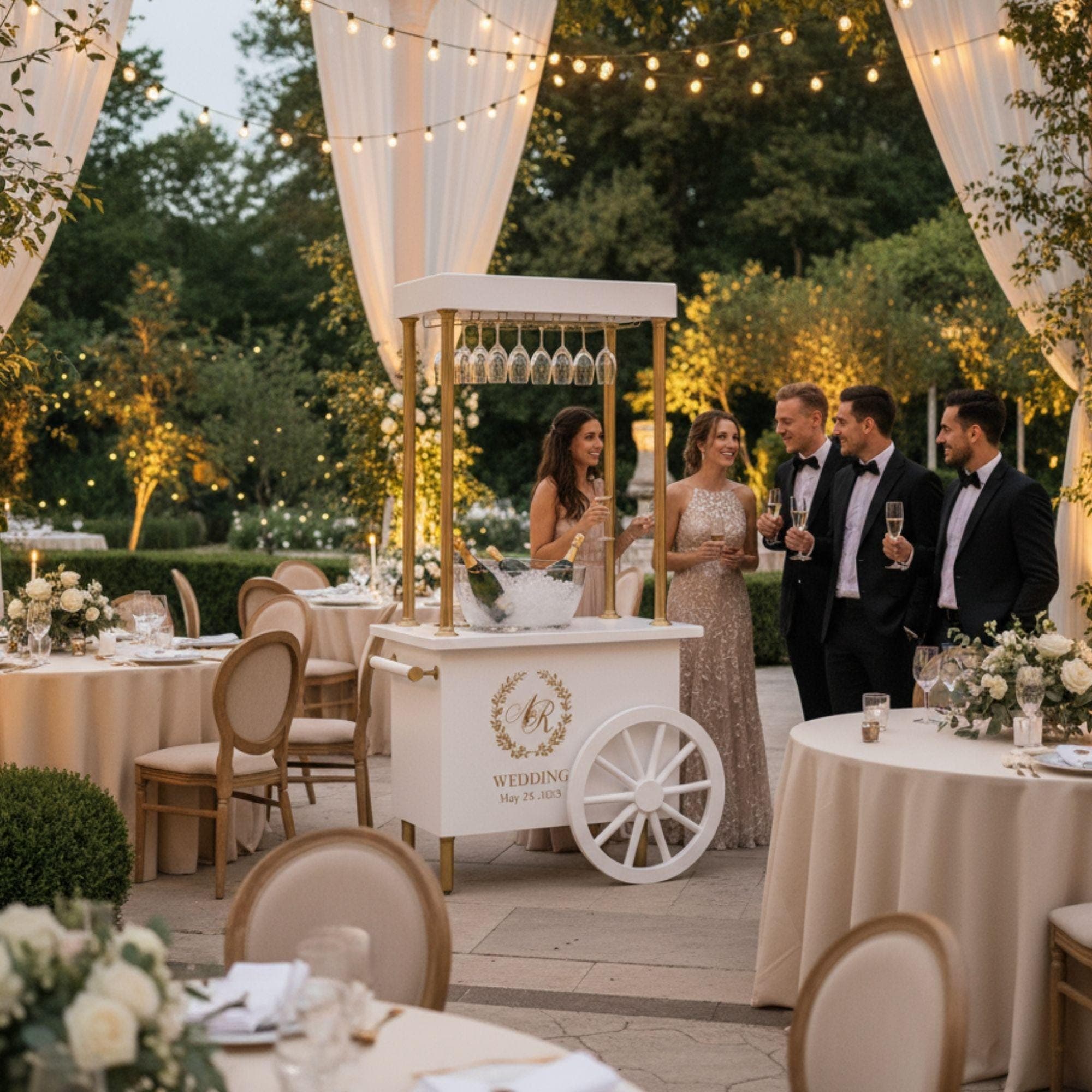 Champagne Cart Blueprint | DIY Mobile Bar, Wedding Event Cart (Custom Build) 1