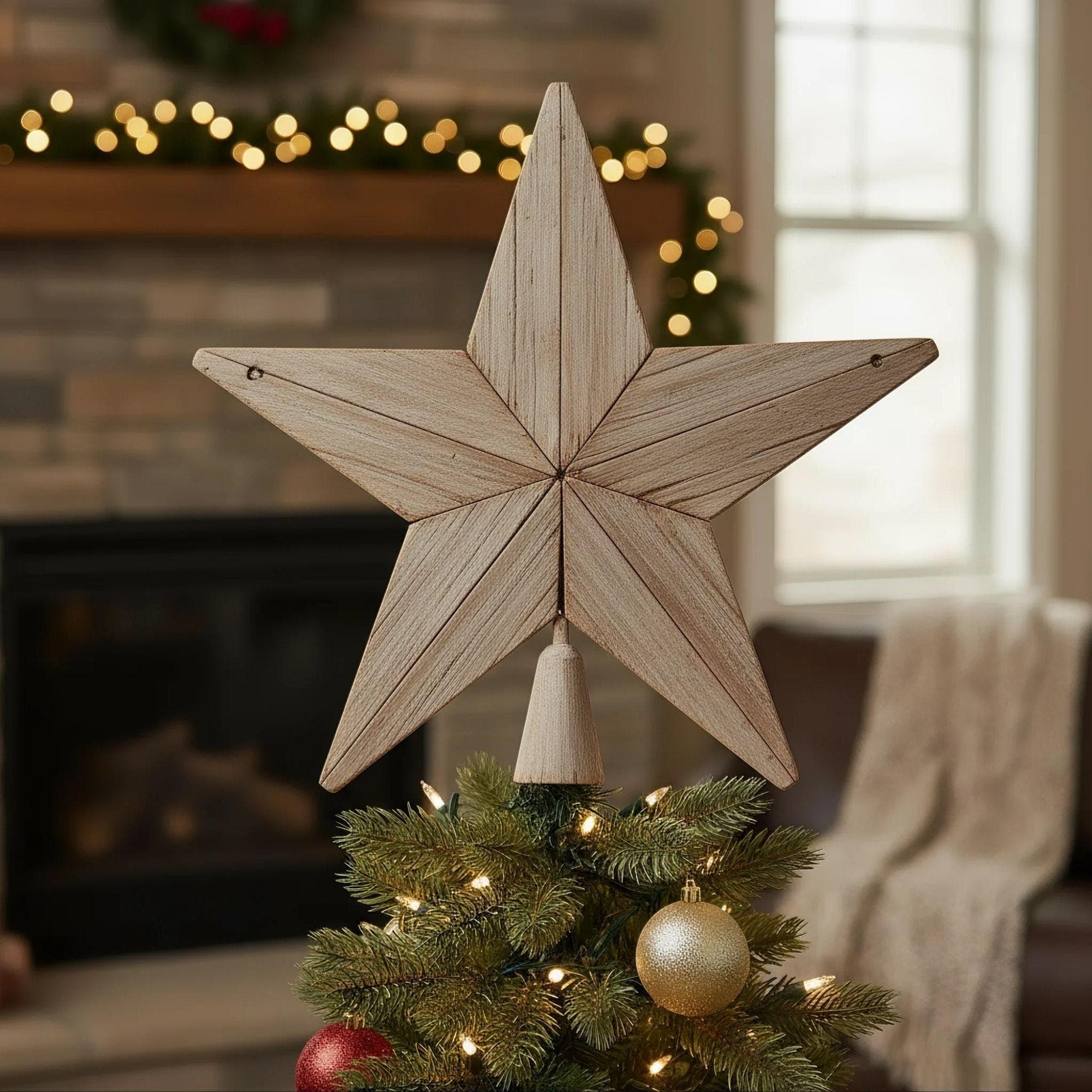 Christmas Tree Topper Star | DIY Wooden Tree Topper Plans | Rustic Christmas Tree Topper | Barnwood Tree Topper (Digital Download) 2